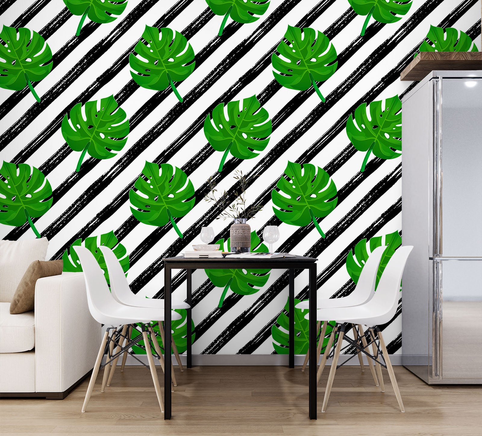 3D Leaf Pattern 58050 Wall Murals