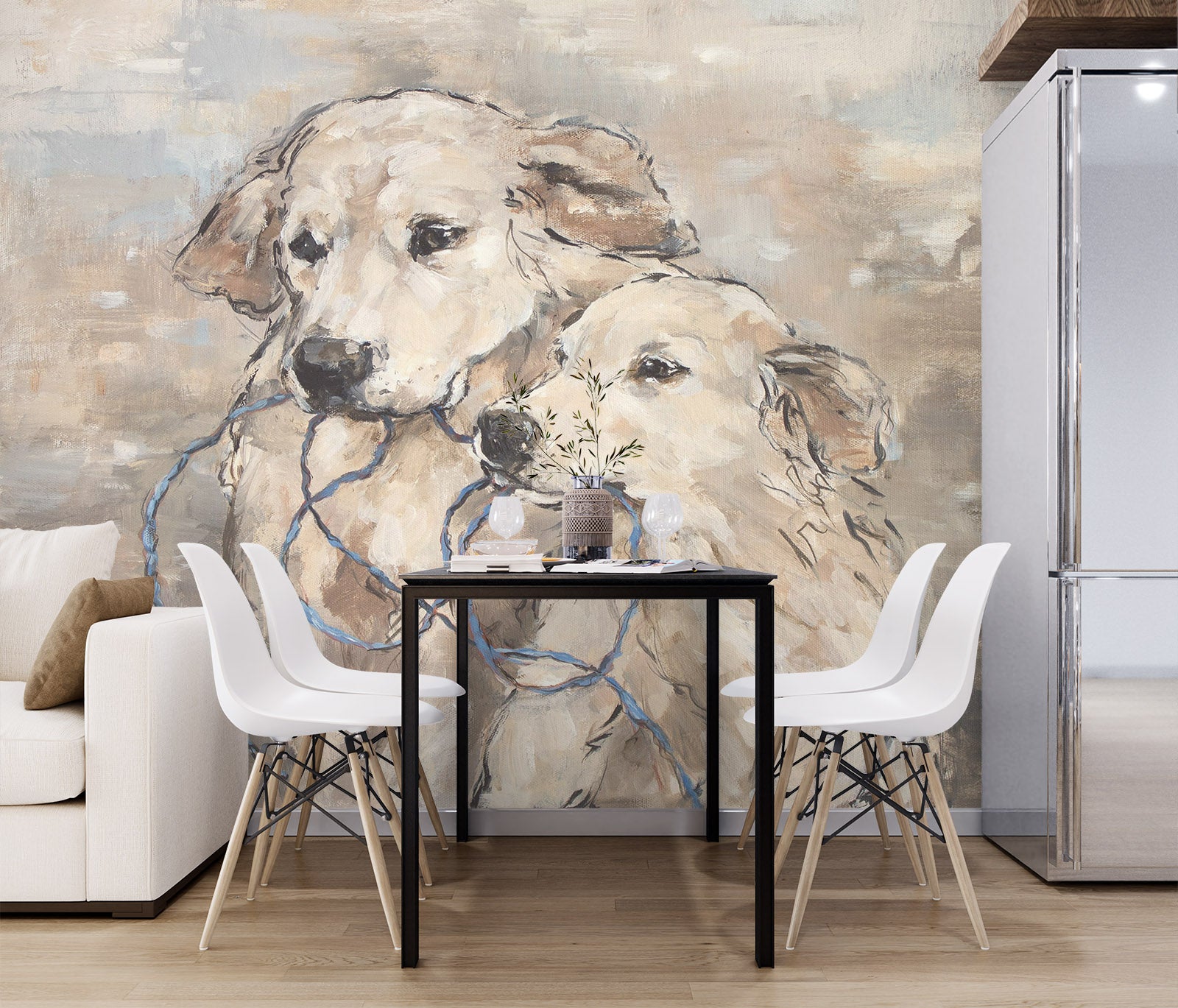 3D Dogs 3105 Debi Coules Wall Mural Wall Murals