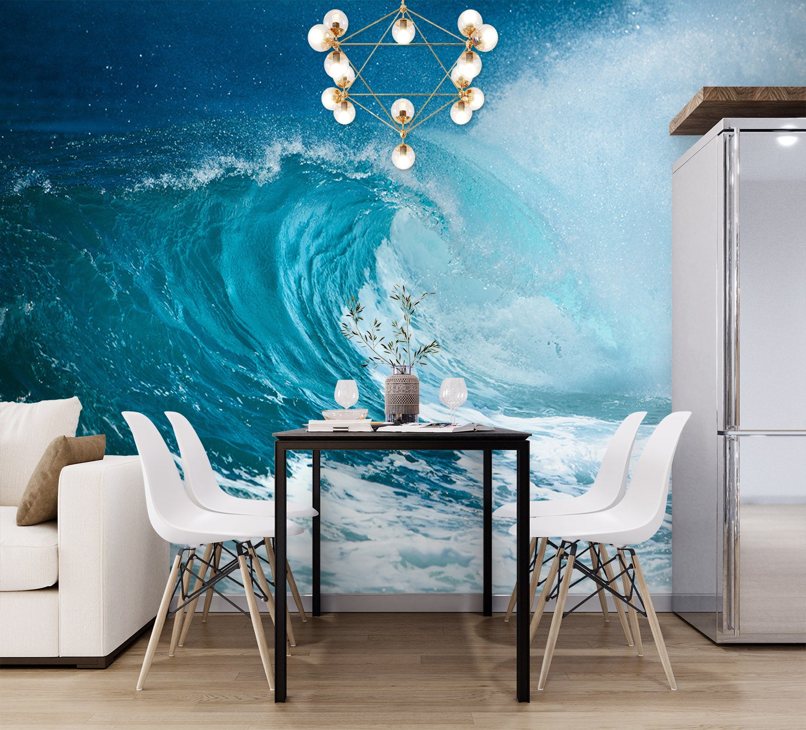 3D Waves 58129 Wall Murals