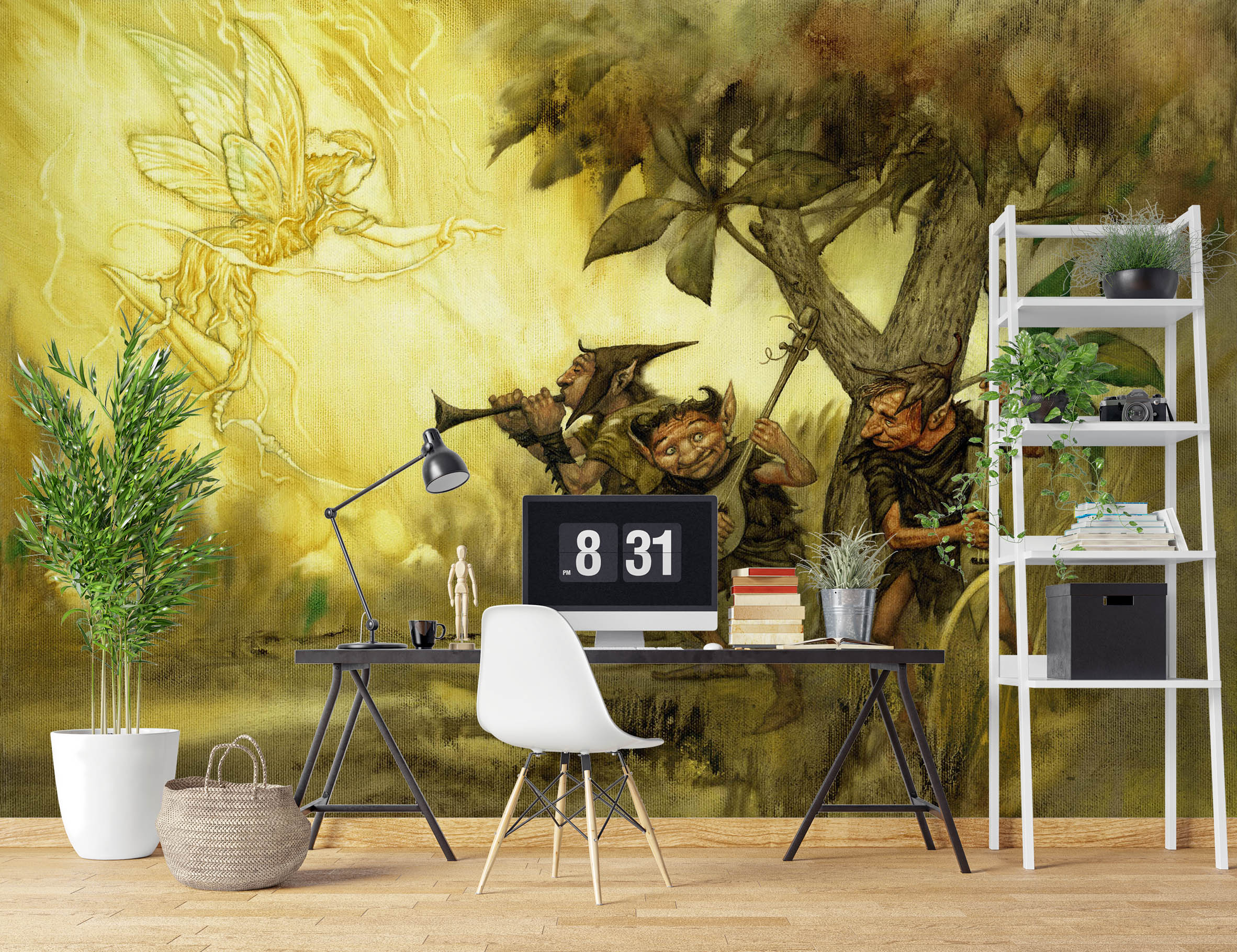 3D Trees Grassland Dwarf 7065 Ciruelo Wall Mural Wall Murals