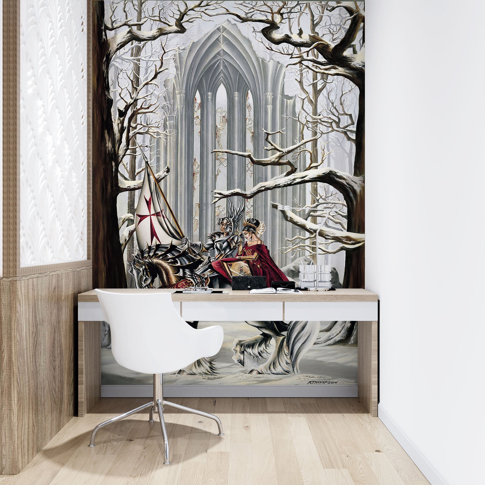 3D Branch Knight 8143 Ruth Thompson Wall Mural Wall Murals