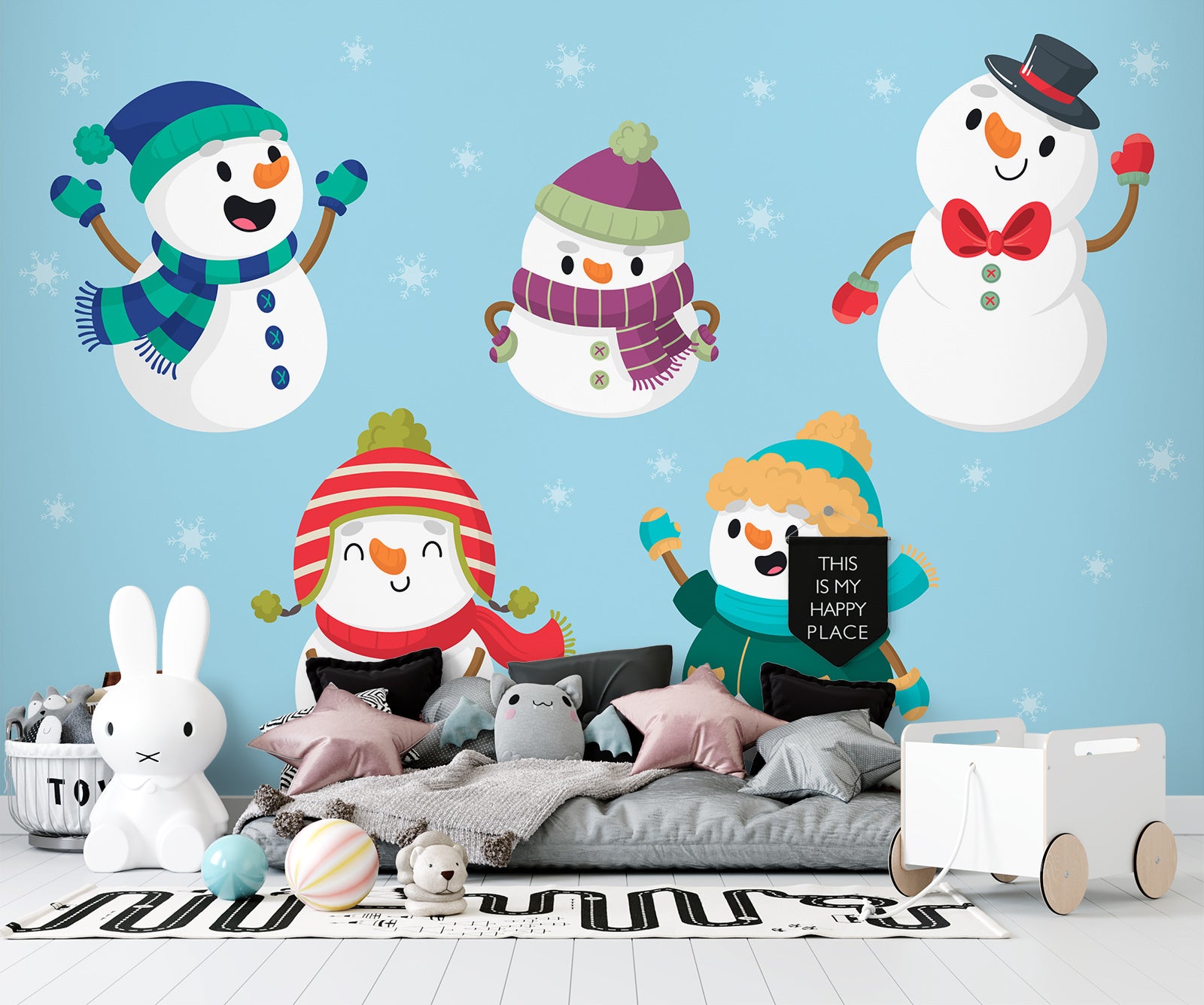 3D Snowman 58066 Wall Murals