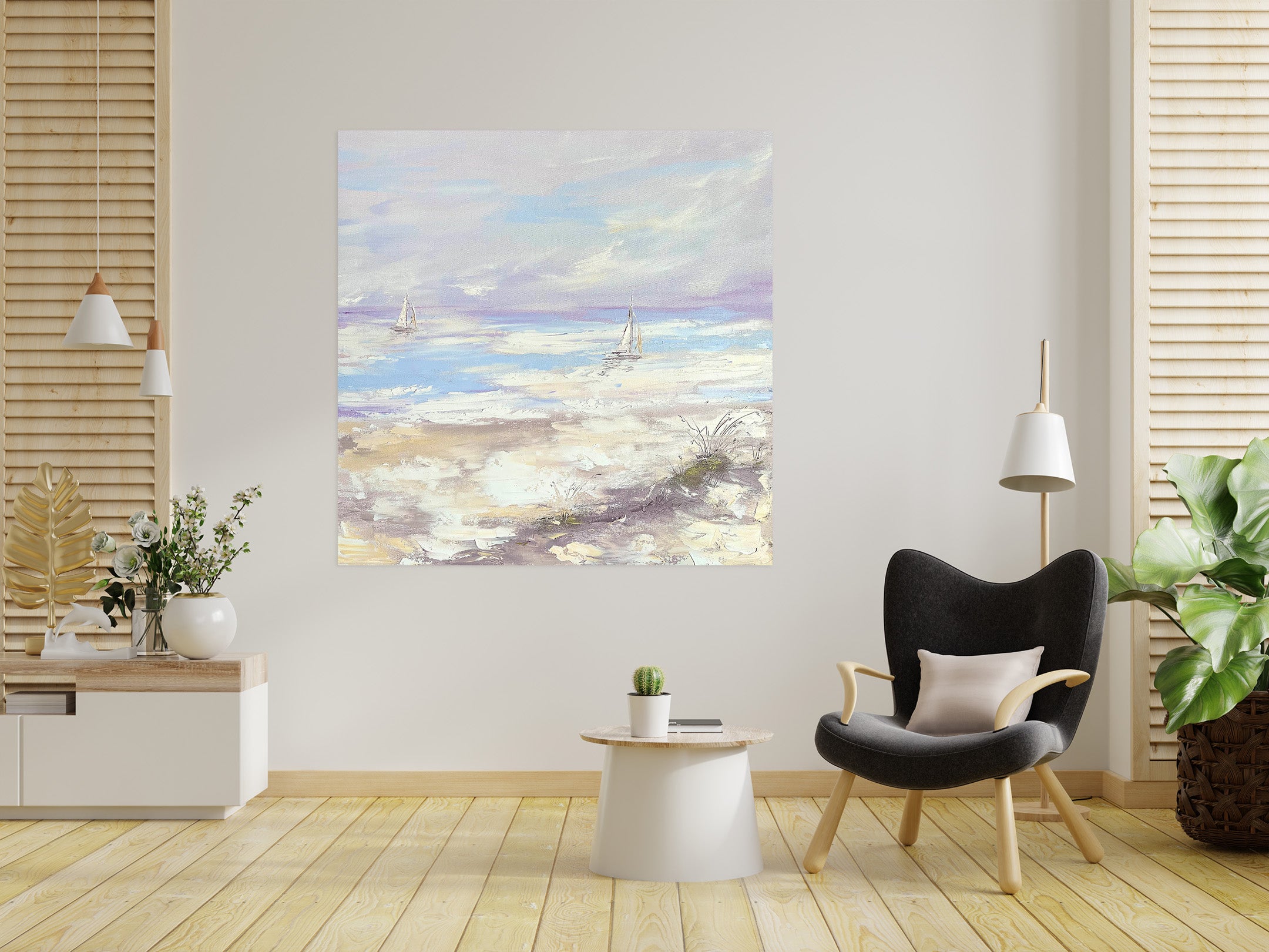 3D Sky Cloud Sea 804 Skromova Marina Wall Sticker