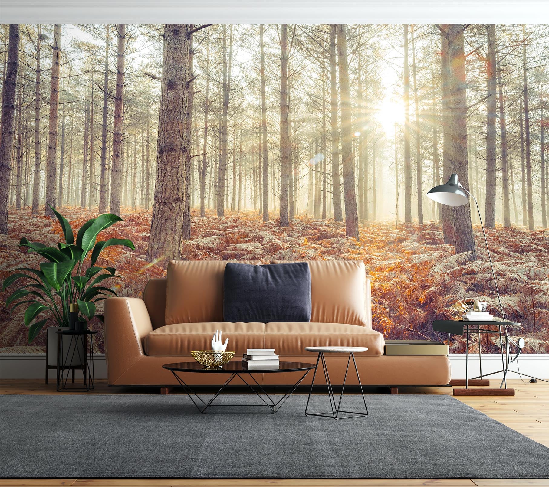 3D Sunshine Leaves 6151 Assaf Frank Wall Mural Wall Murals