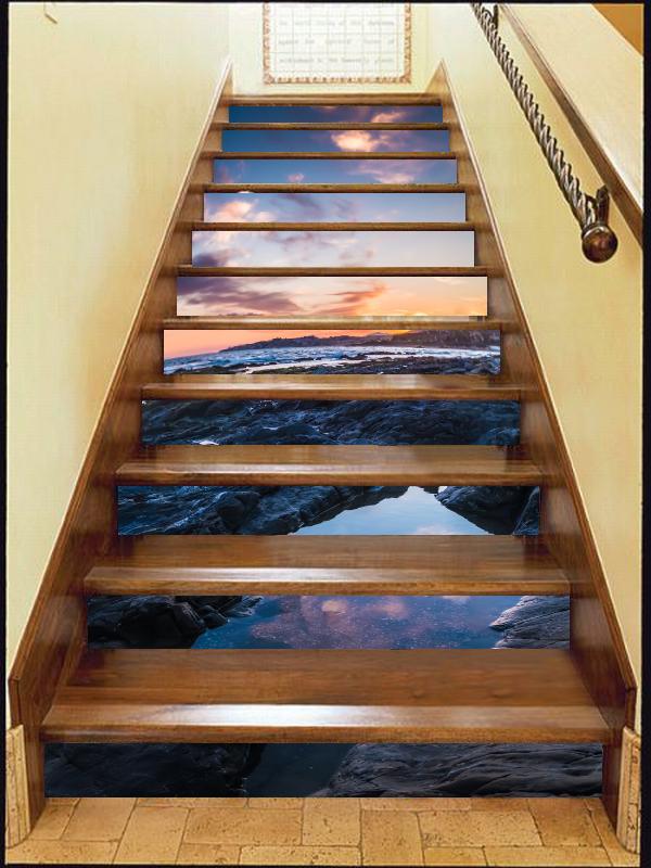 3D Rock 6334 Stair Risers Wallpaper AJ Wallpaper 