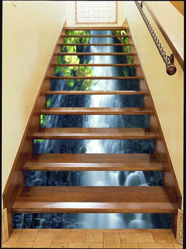 3D Waterfalls 118 Stair Risers Wallpaper AJ Wallpaper 