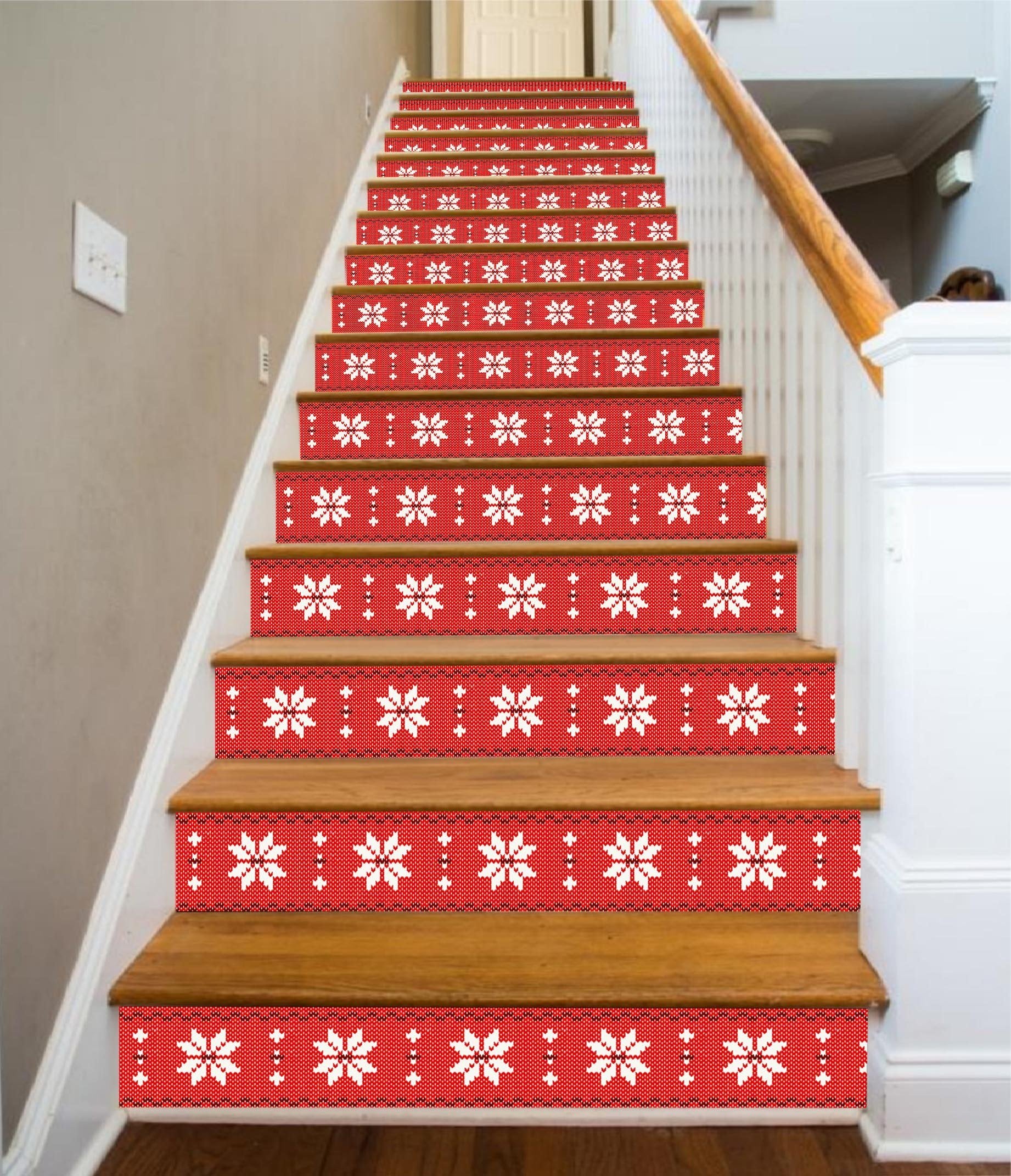 3D Red Pattern 667 Stair Risers Wallpaper AJ Wallpaper 