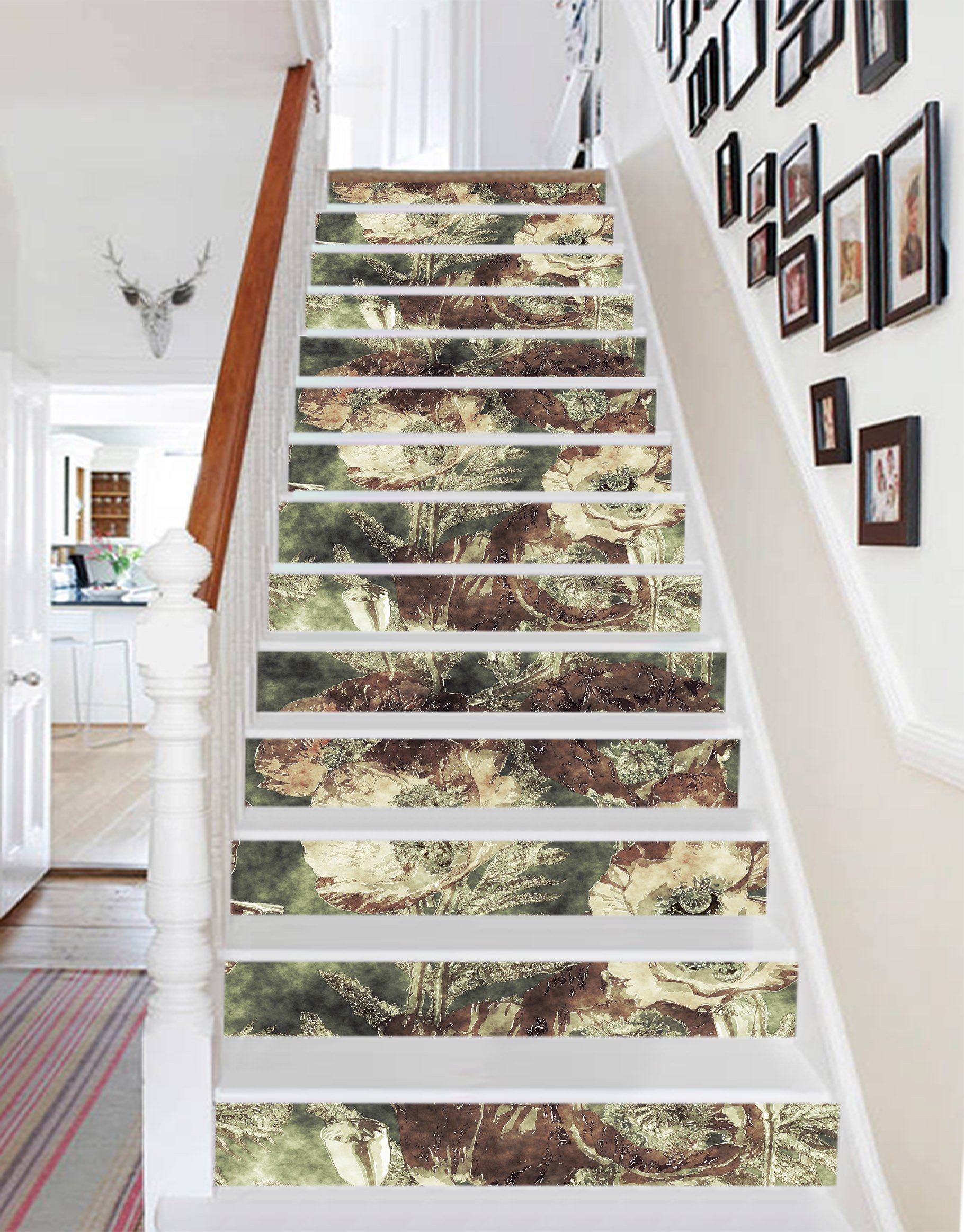 3D Oil Painting 7429 Stair Risers Wallpaper AJ Wallpaper 