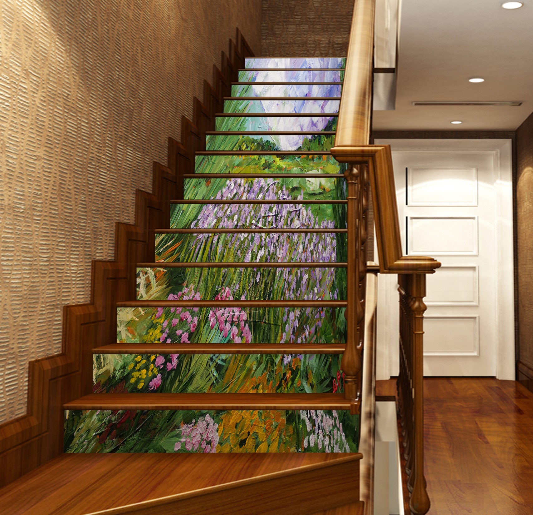 3D Flower Meadow 9098 Allan P. Friedlander Stair Risers