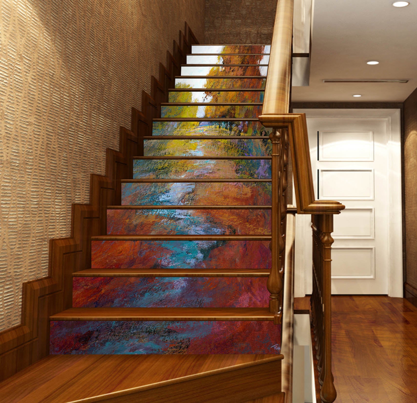 3D River Woods 104219 Michael Tienhaara Stair Risers