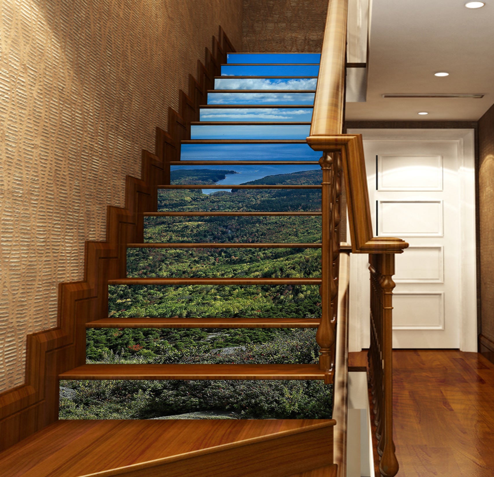 3D Woods Meadow 101112 Kathy Barefield Stair Risers