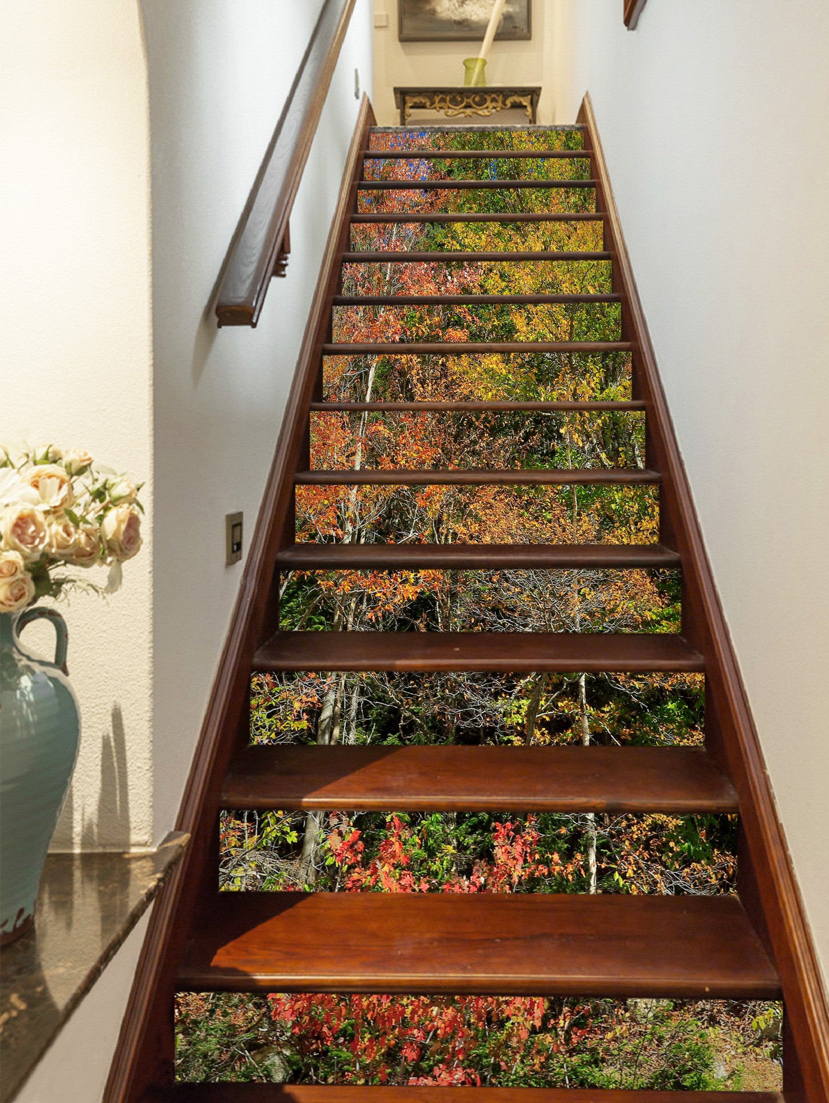 3D Jungle Forest 94113 Kathy Barefield Stair Risers