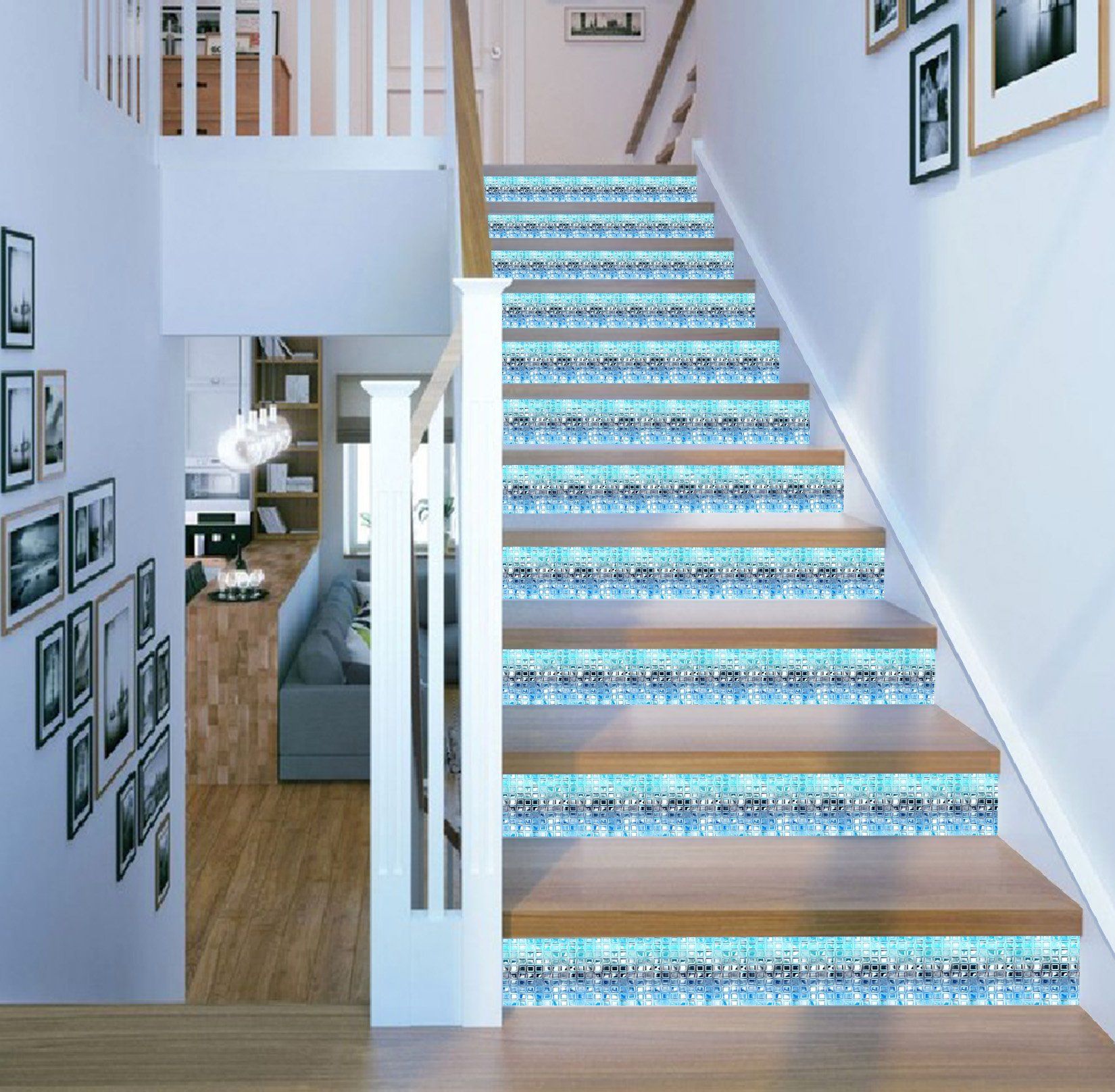 3D Ice Block 214 Stair Risers Wallpaper AJ Wallpaper 