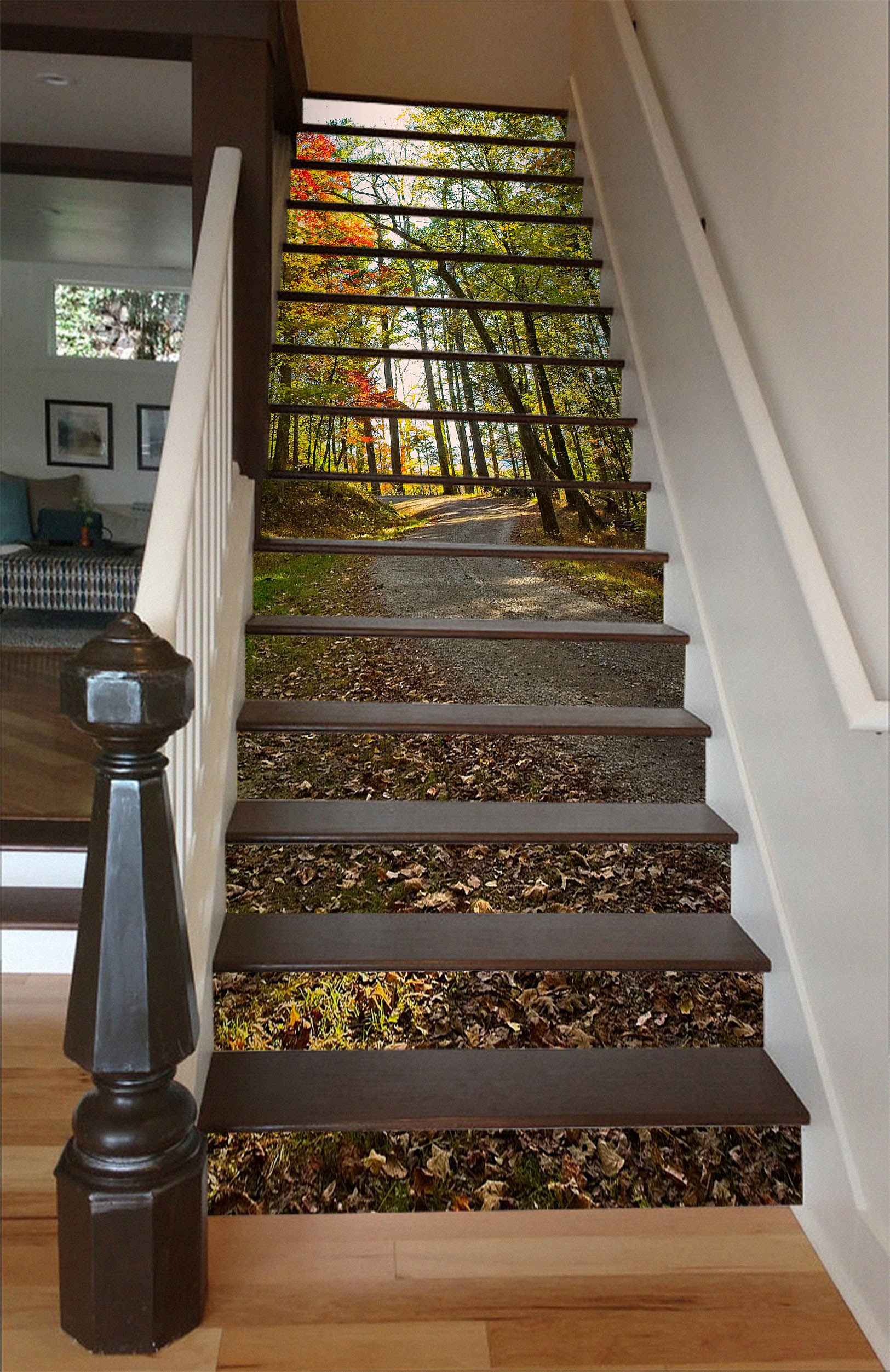 3D Forest Path 98224 Kathy Barefield Stair Risers