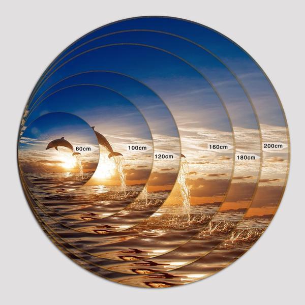 3D Dusk Lake 098 Round Non Slip Rug Mat Mat AJ Creativity Home 