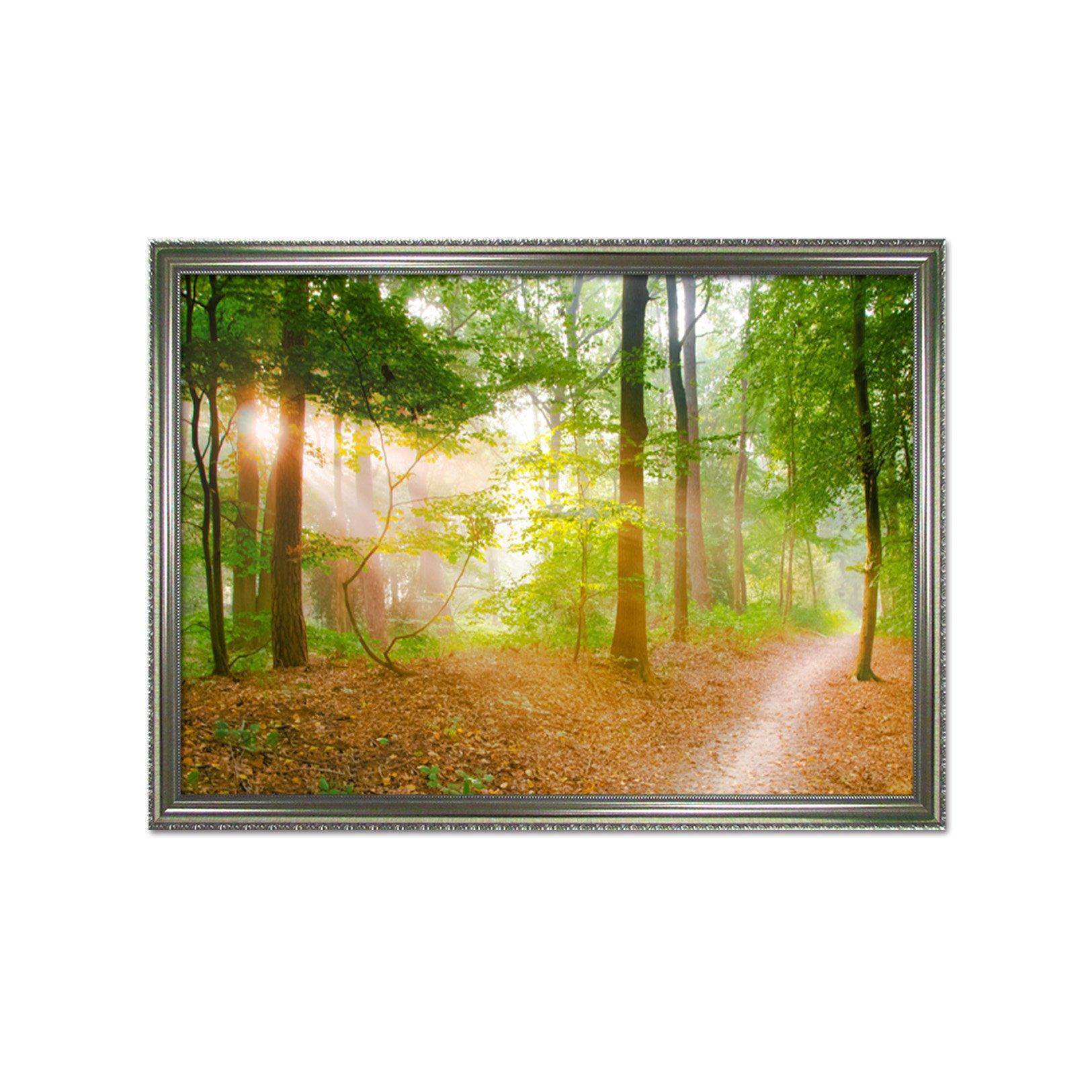 3D Sunshine Trail 014 Fake Framed Print Painting Wallpaper AJ Creativity Home 