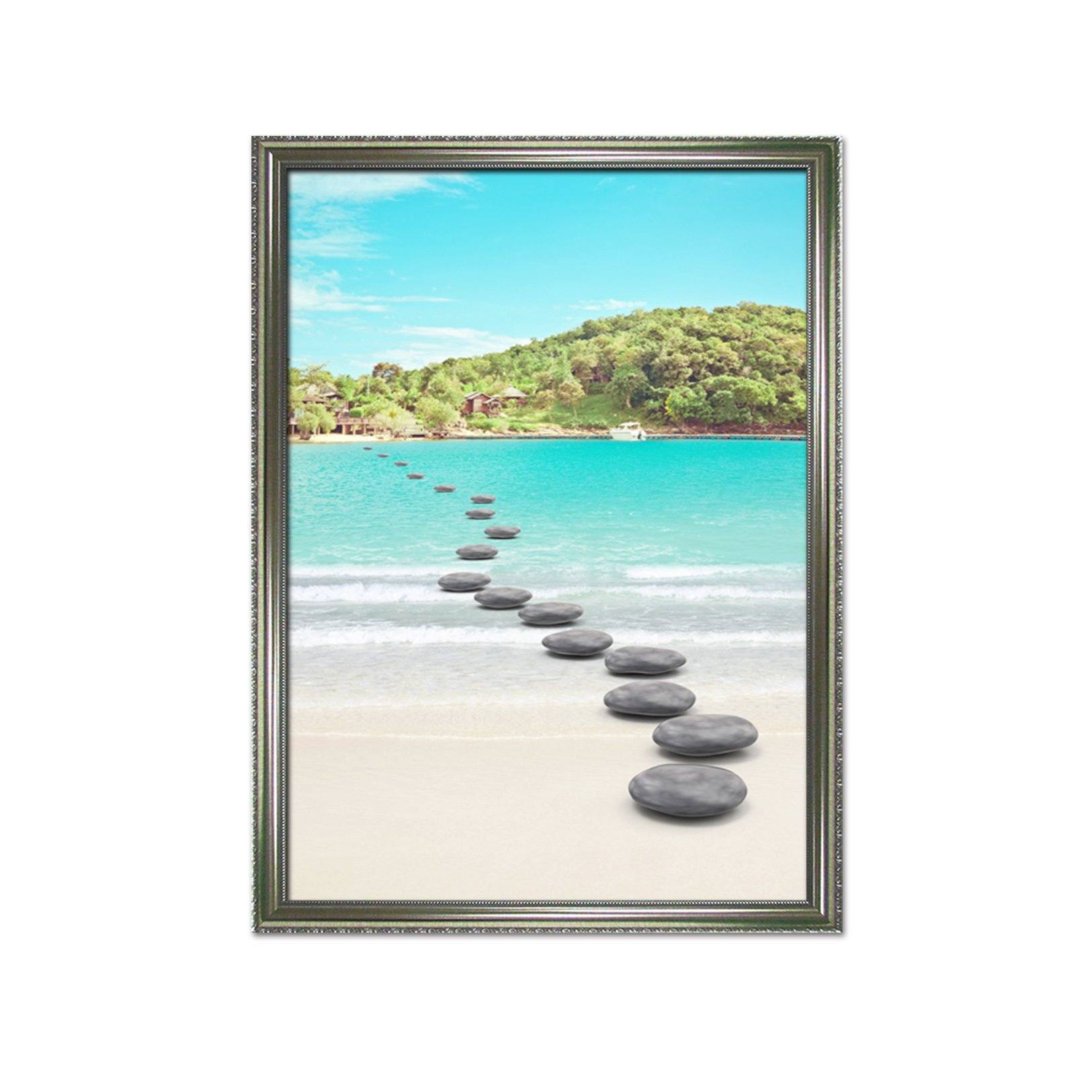 3D Small Stone Road 005 Fake Framed Print Painting Wallpaper AJ Creativity Home 