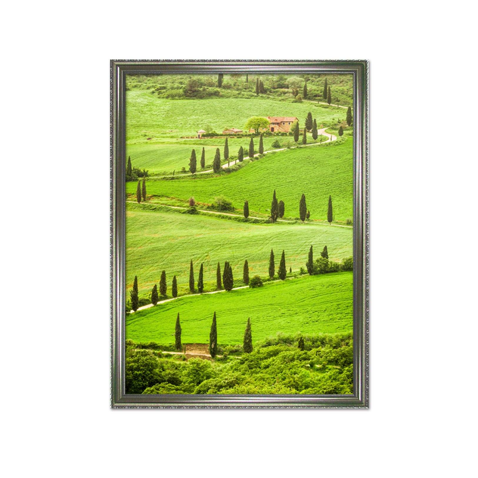 3D Field Meadow 050 Fake Framed Print Painting Wallpaper AJ Creativity Home 