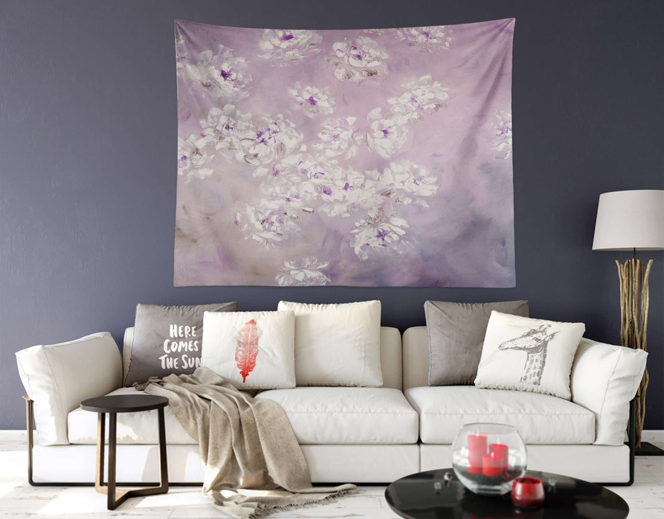 3D Simple Flowers 3517 Skromova Marina Tapestry Hanging Cloth Hang