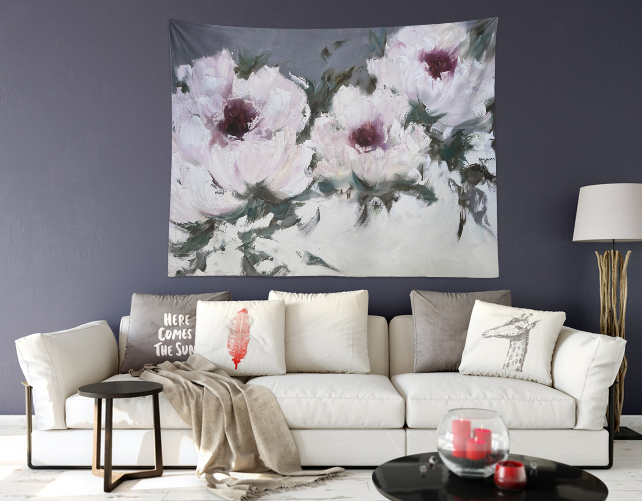 3D Pink Flower 3469 Skromova Marina Tapestry Hanging Cloth Hang