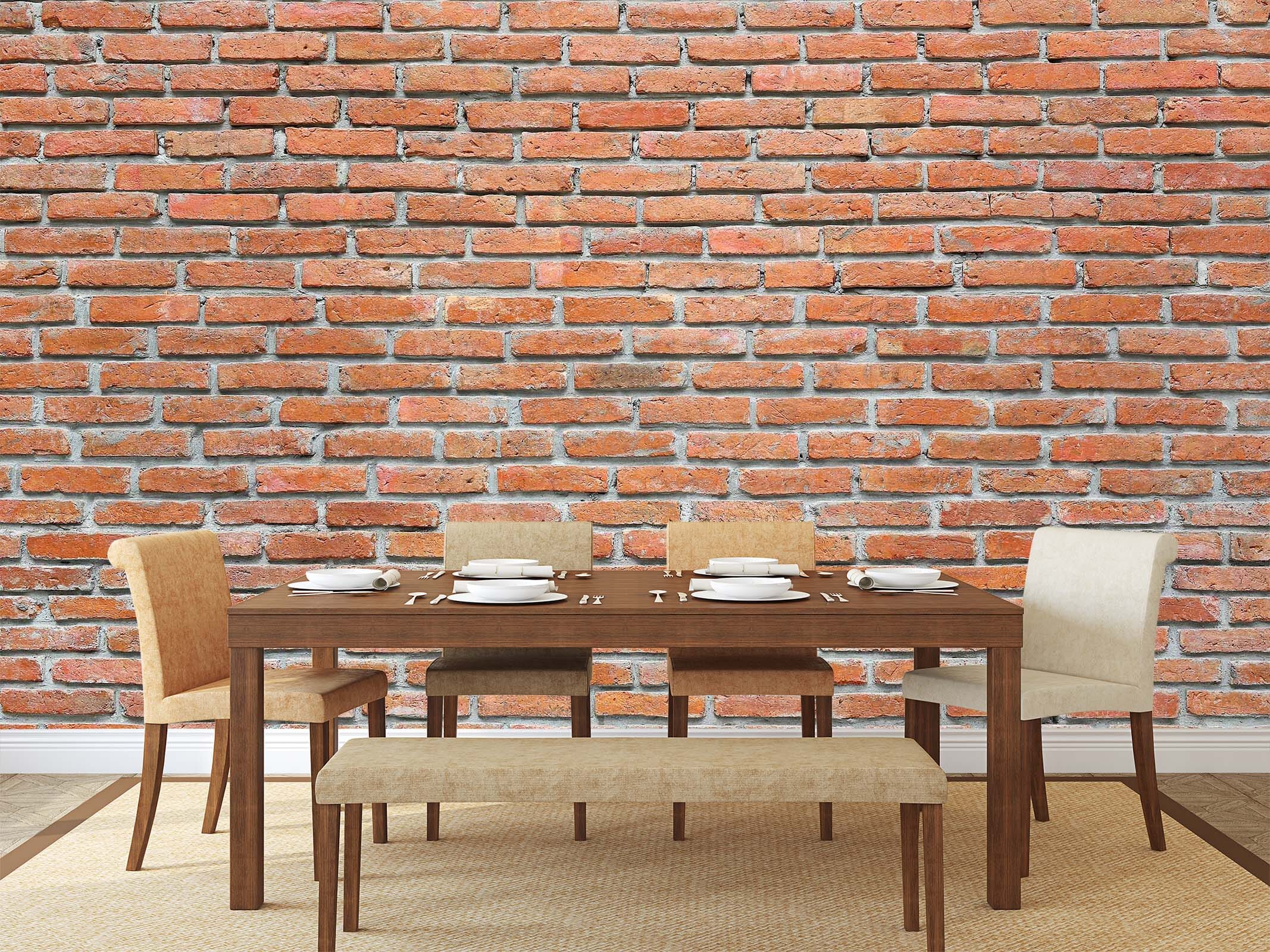 3D Red Brick Wall 68 Wall Murals Wallpaper AJ Wallpaper 2 