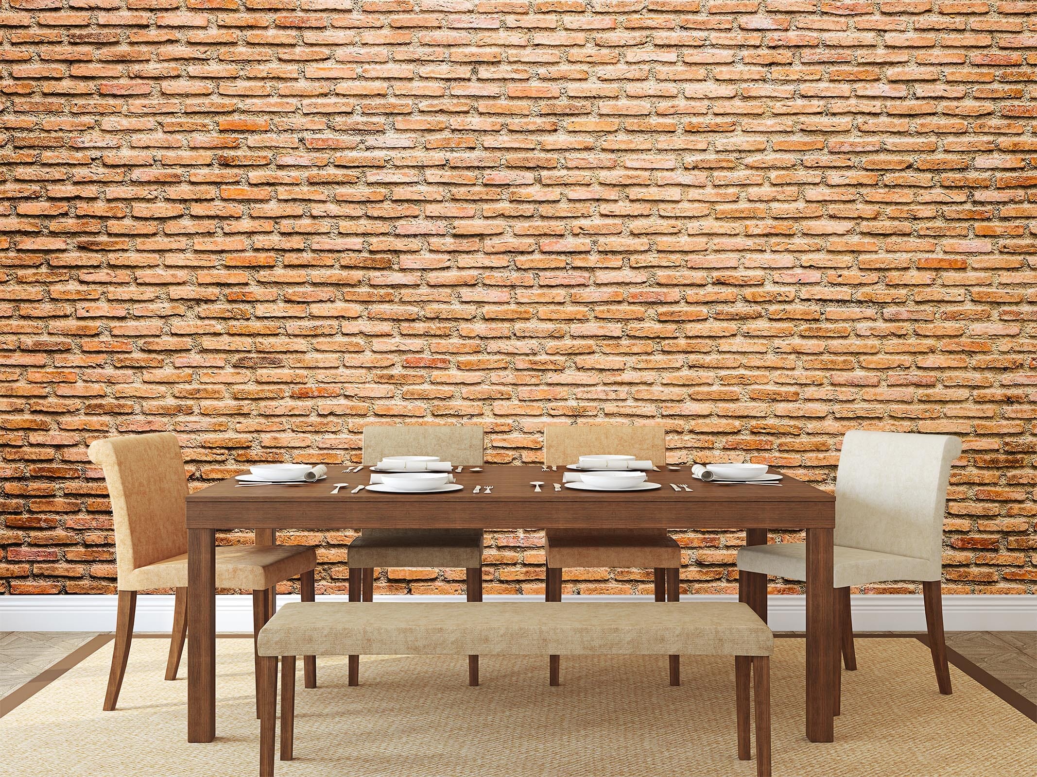 3D Red Brick Cement Wall 73 Wall Murals Wallpaper AJ Wallpaper 2 