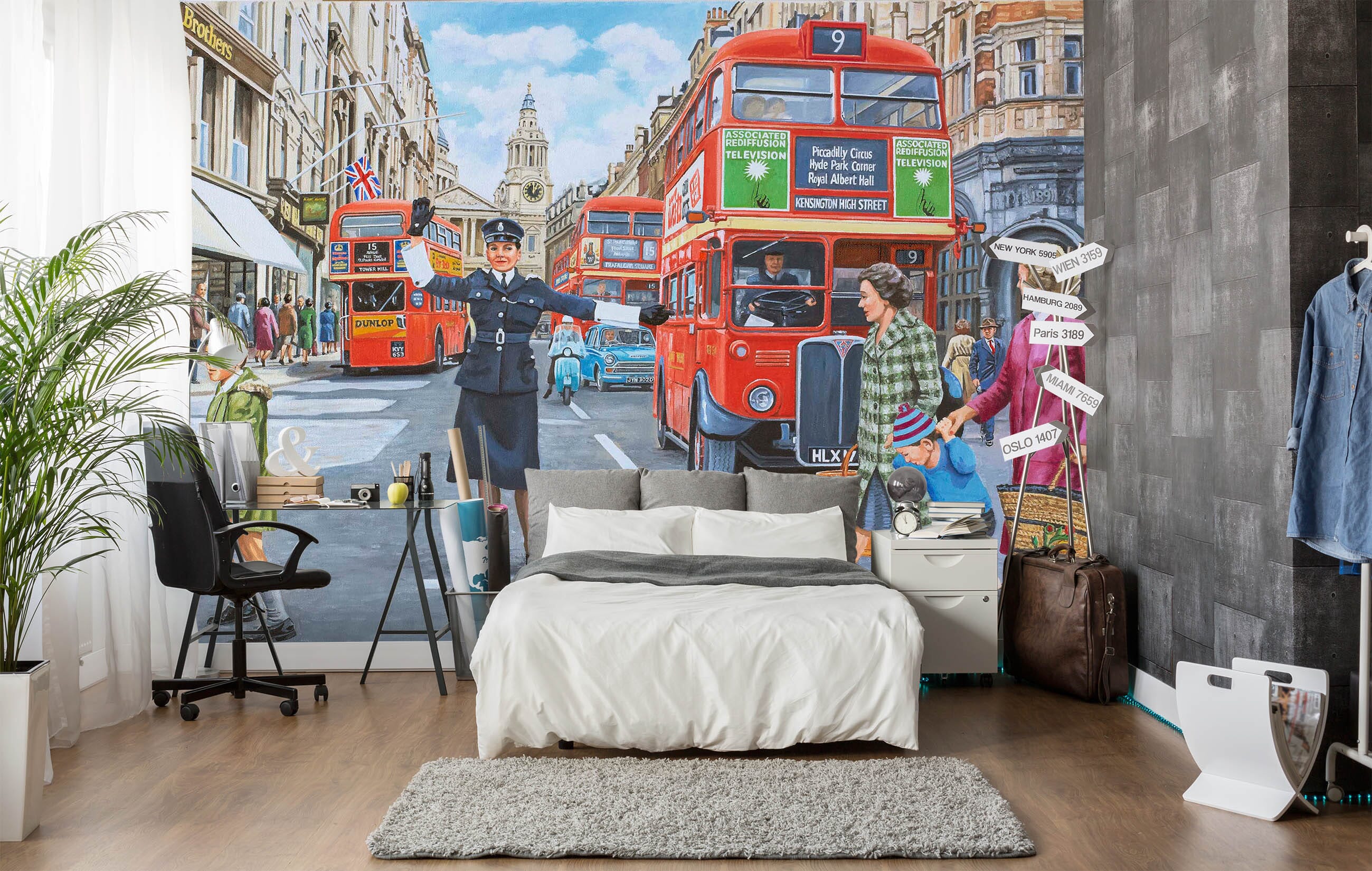 3D WPC On Ludgate Hill 1077 Trevor Mitchell Wall Mural Wall Murals Wallpaper AJ Wallpaper 2 