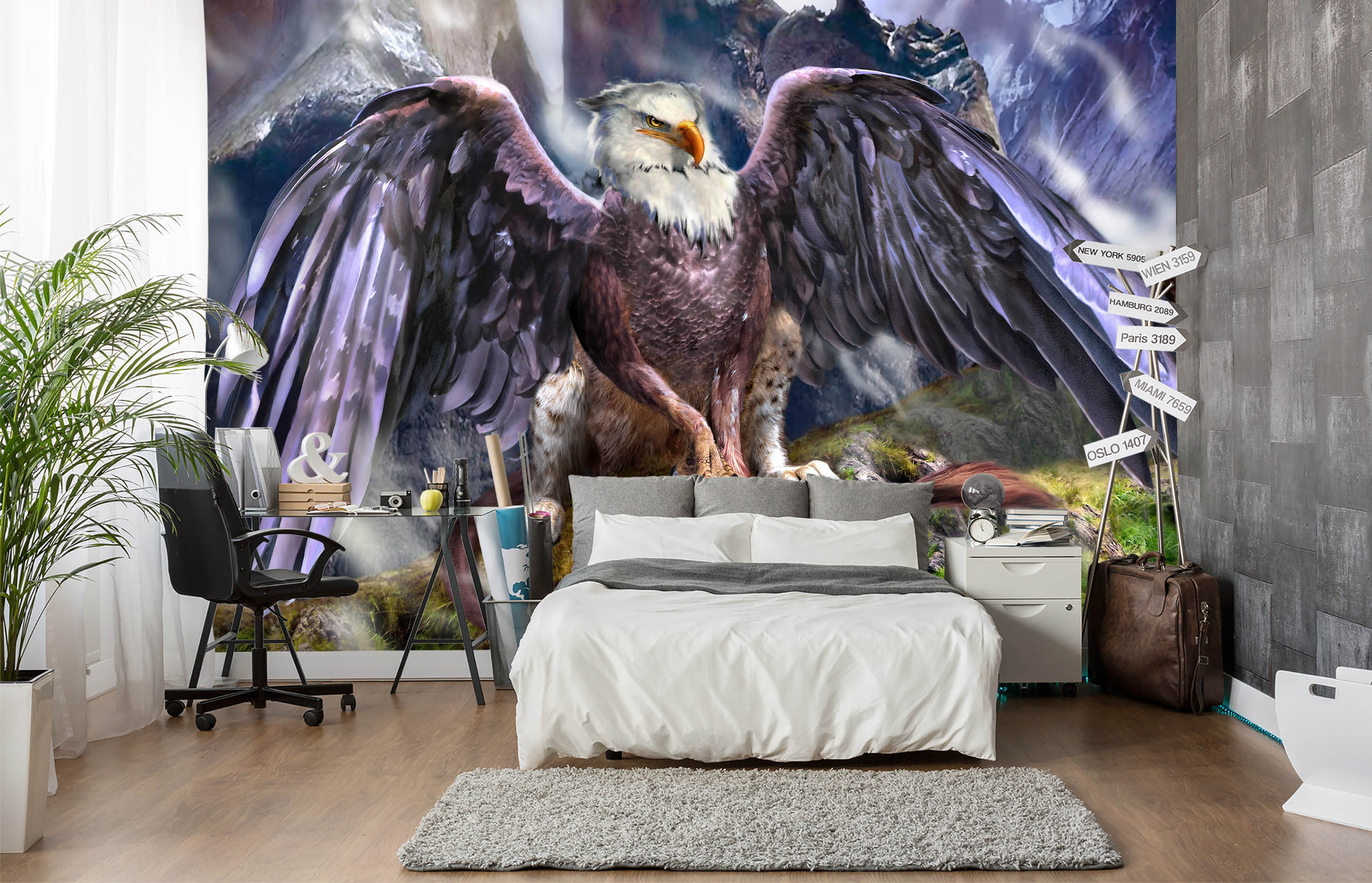 3D Eagle Wings 8111 Ruth Thompson Wall Mural Wall Murals