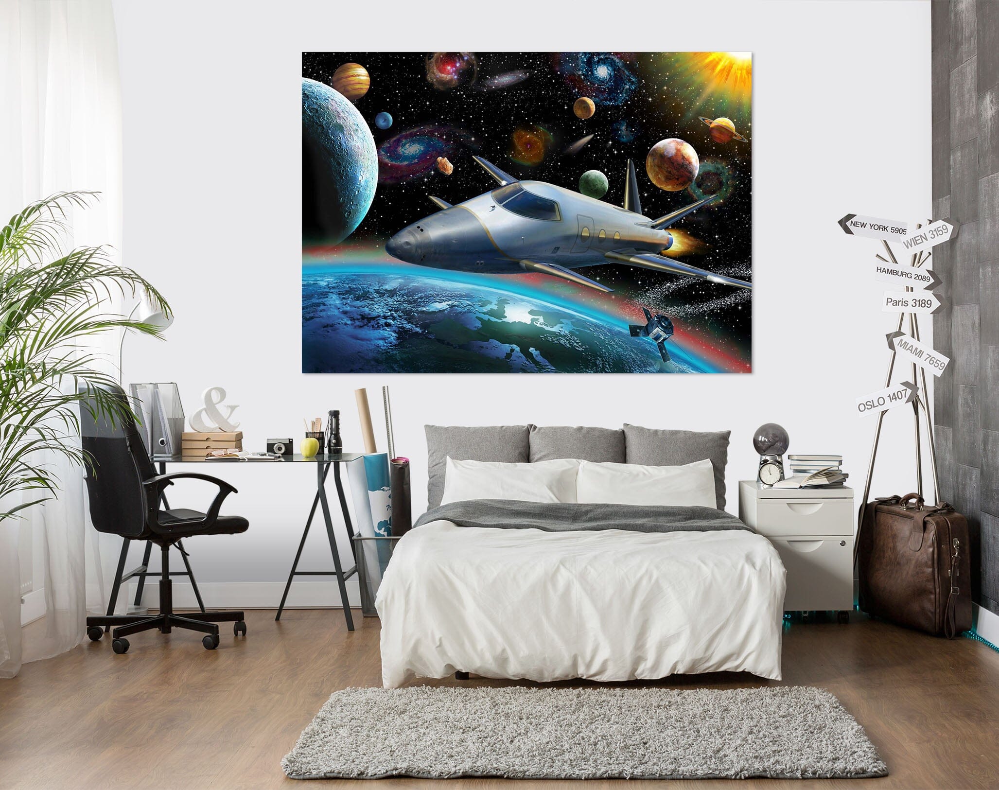 3D Spacecraft 014 Adrian Chesterman Wall Sticker Wallpaper AJ Wallpaper 2 