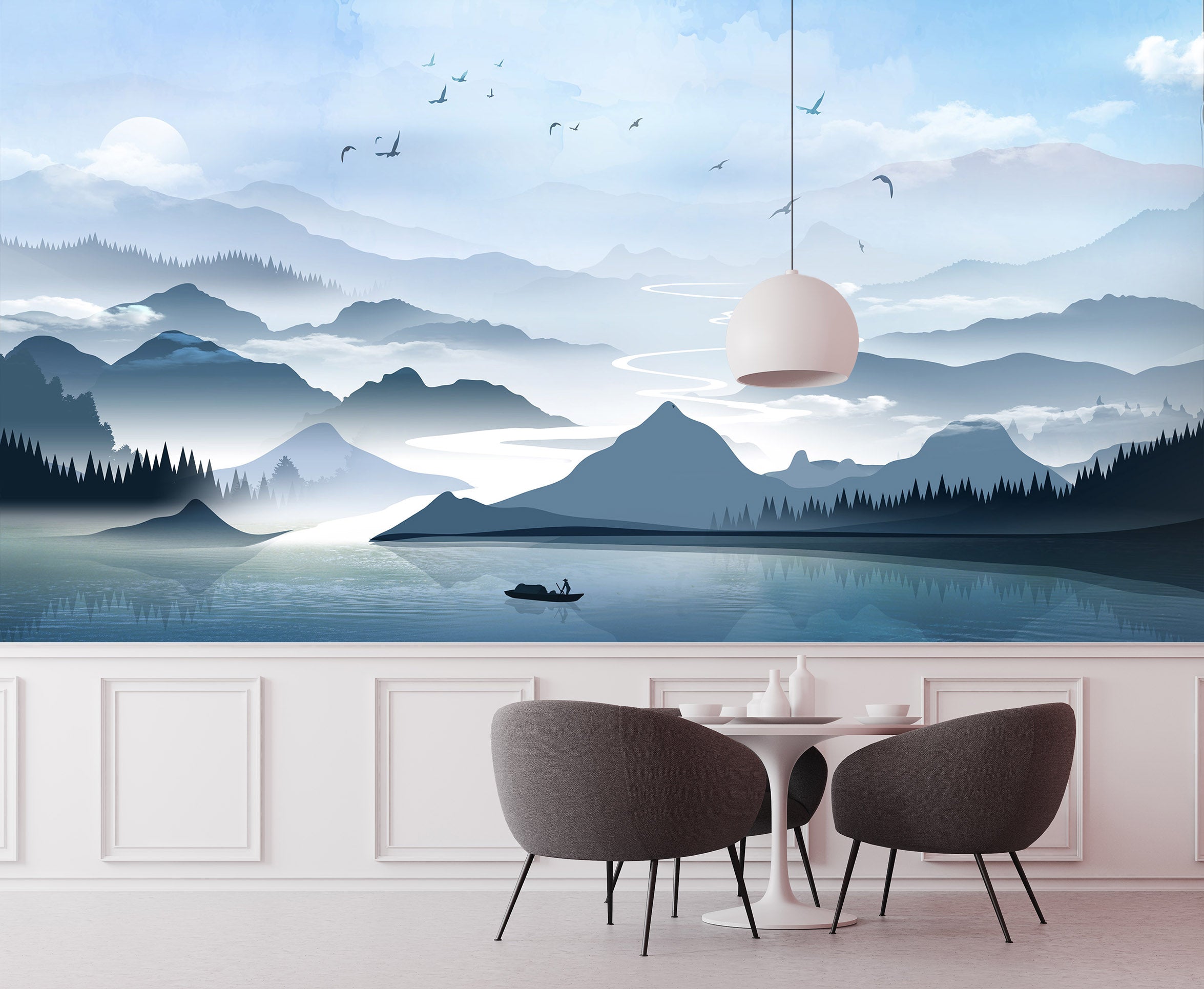 3D Mountain Peak 1413 Wall Murals