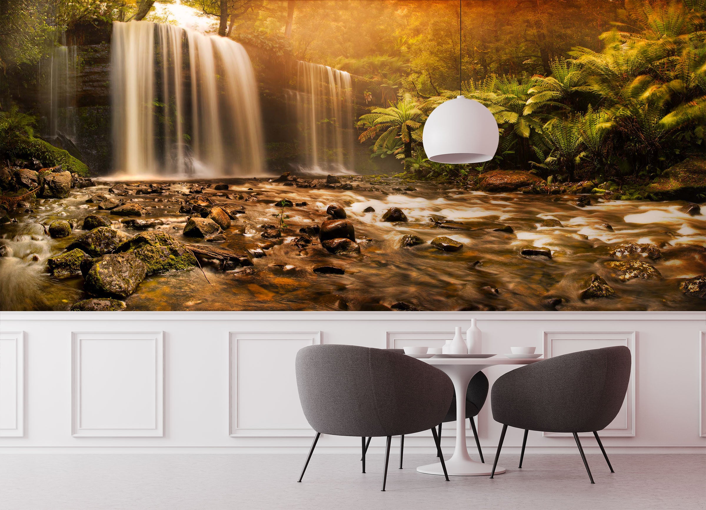 3D Forest Waterfall 2002 Wall Murals