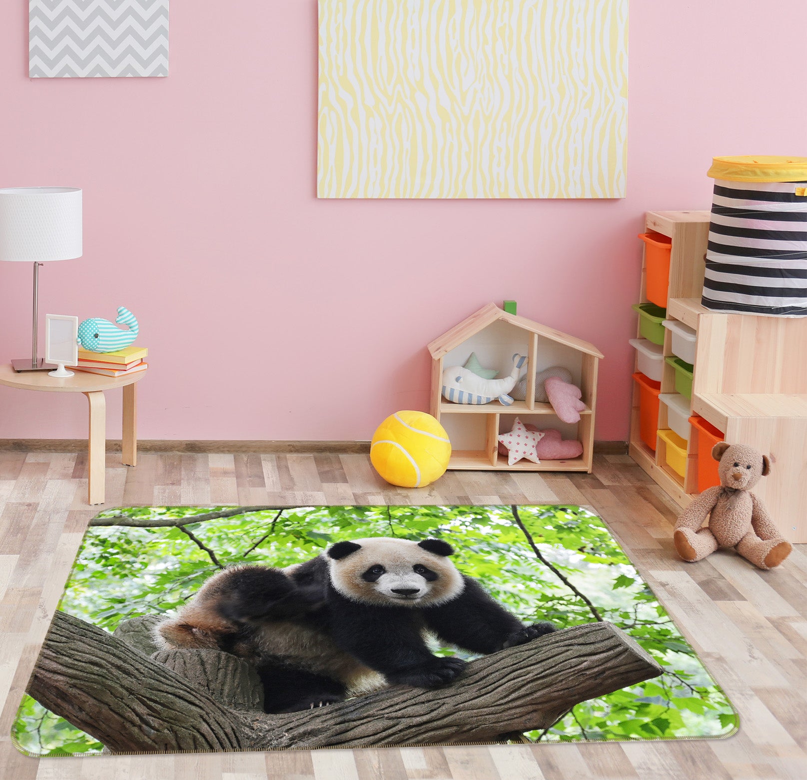 3D Tree Panda 68230 Animal Non Slip Rug Mat