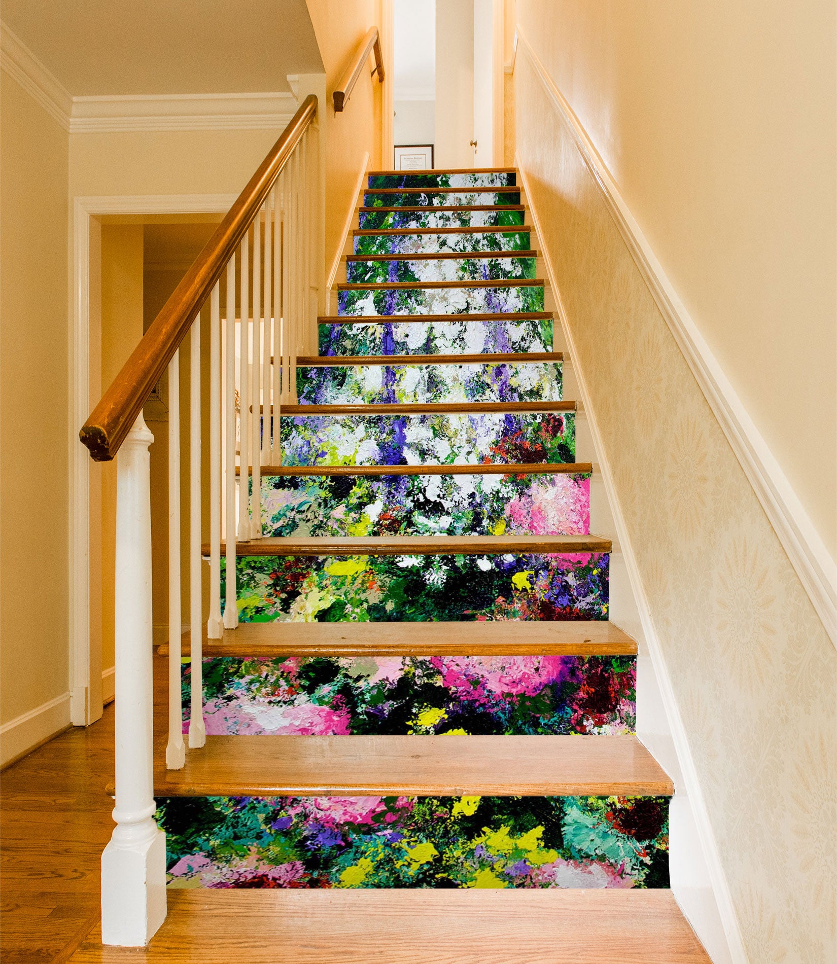 3D Sunlight Flower Bush 9018 Allan P. Friedlander Stair Risers