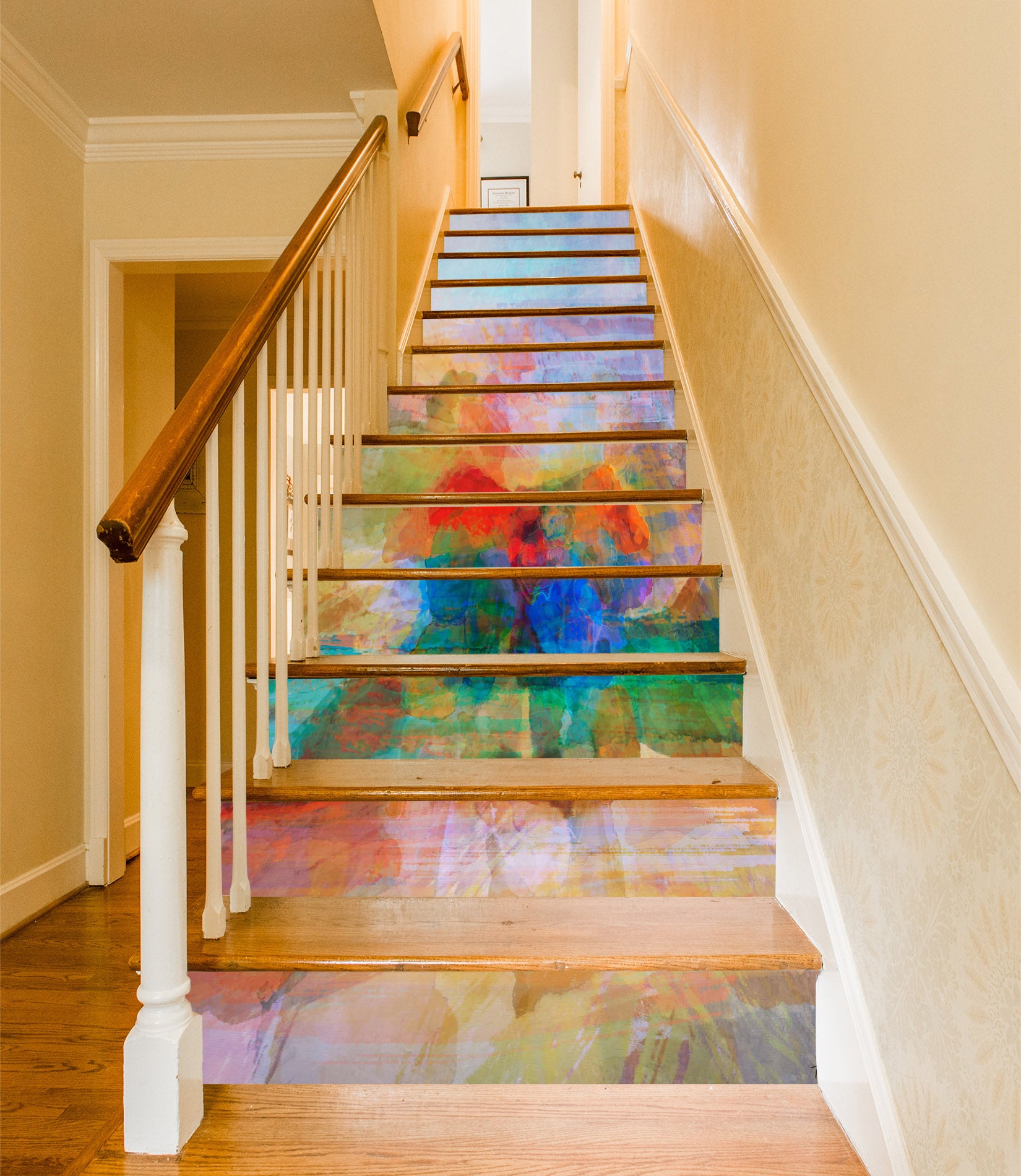 3D Colorful Pattern 104215 Michael Tienhaara Stair Risers