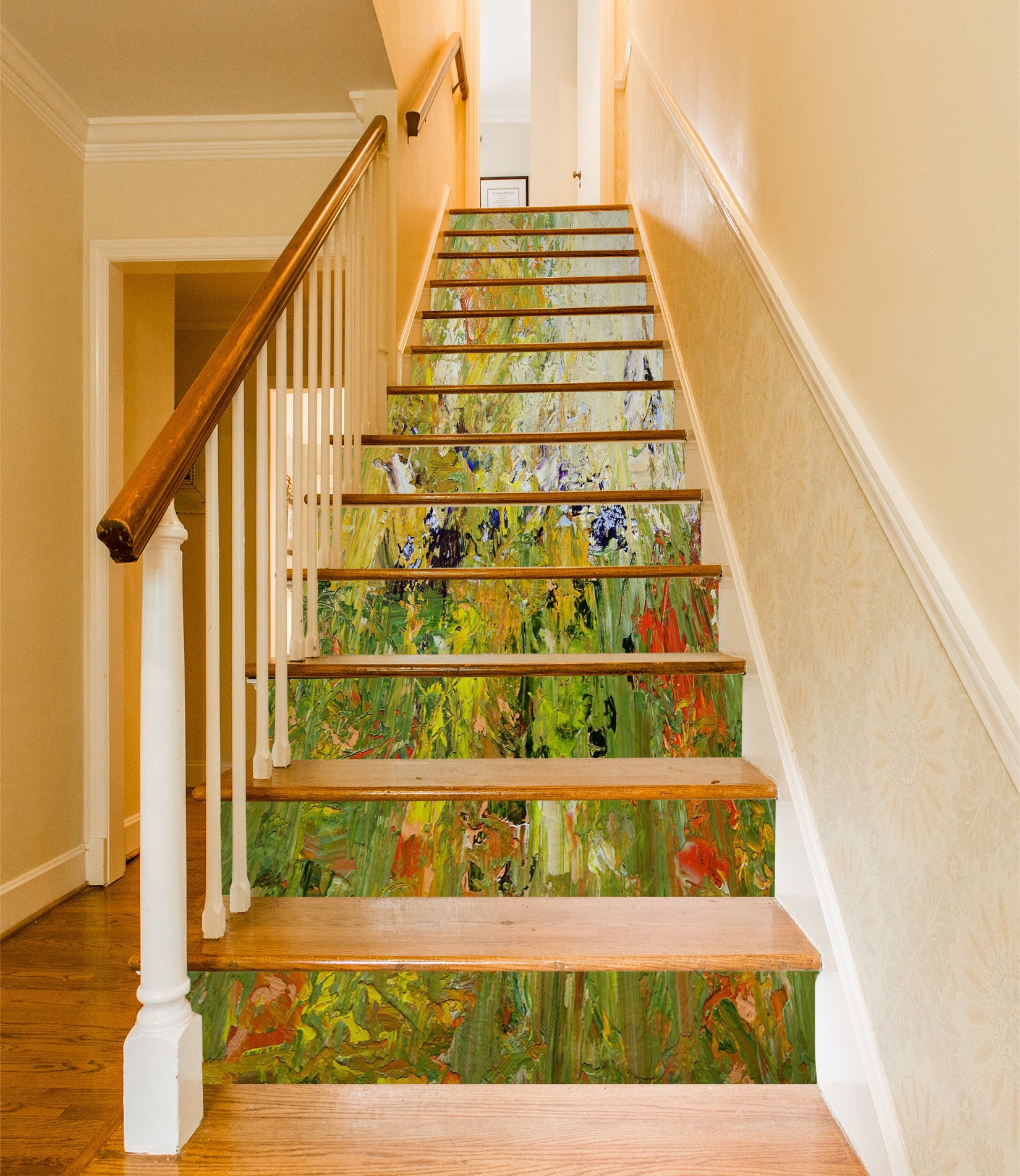 3D Grass Oil Painting 9067 Allan P. Friedlander Stair Risers