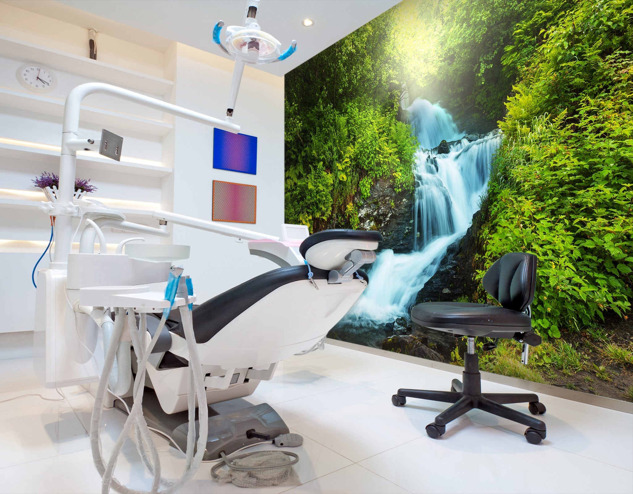 3D waterfall and rocks 17 Wall Murals Wallpaper AJ Wallpaper 