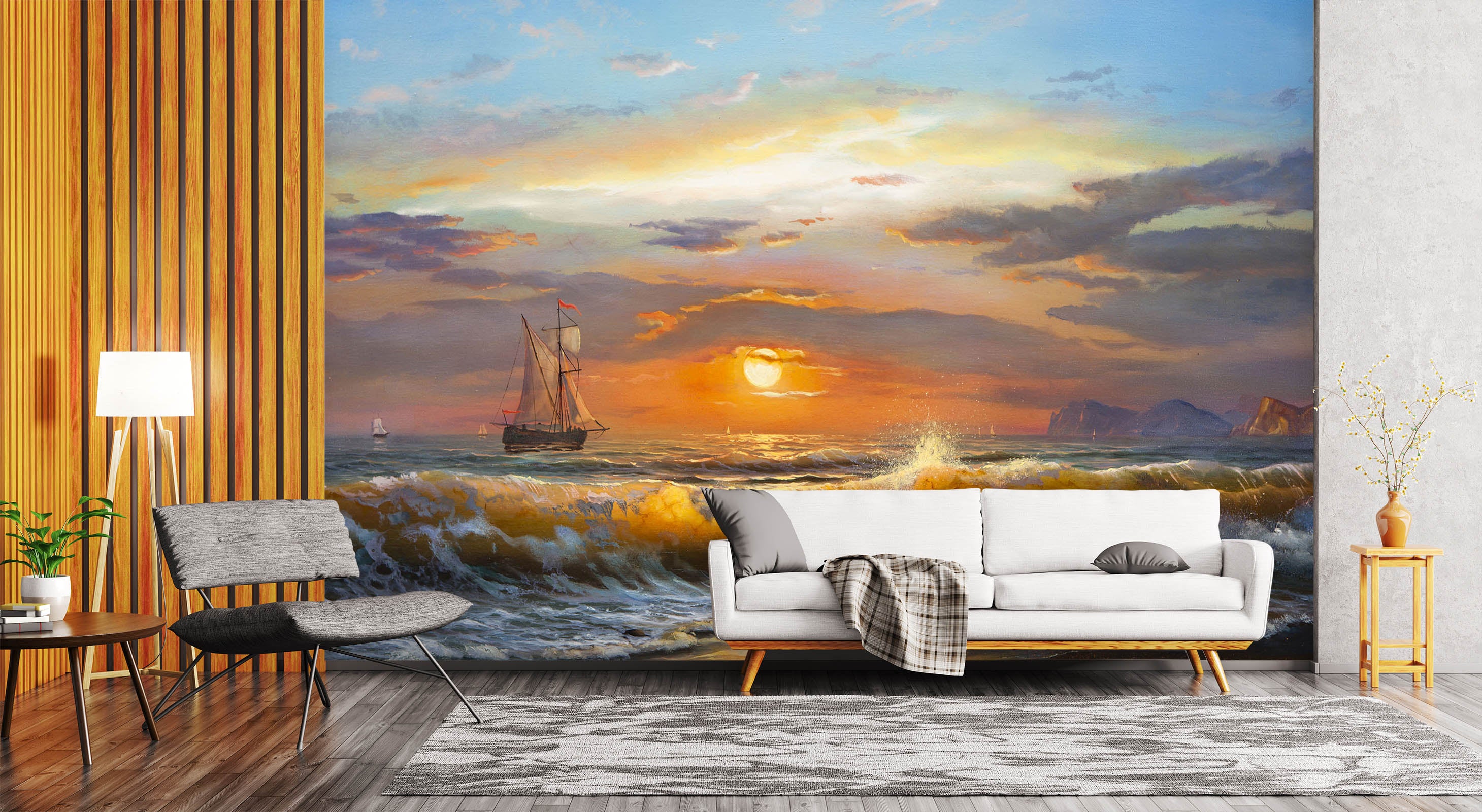 3D Clouds Sun 58134 Wall Murals