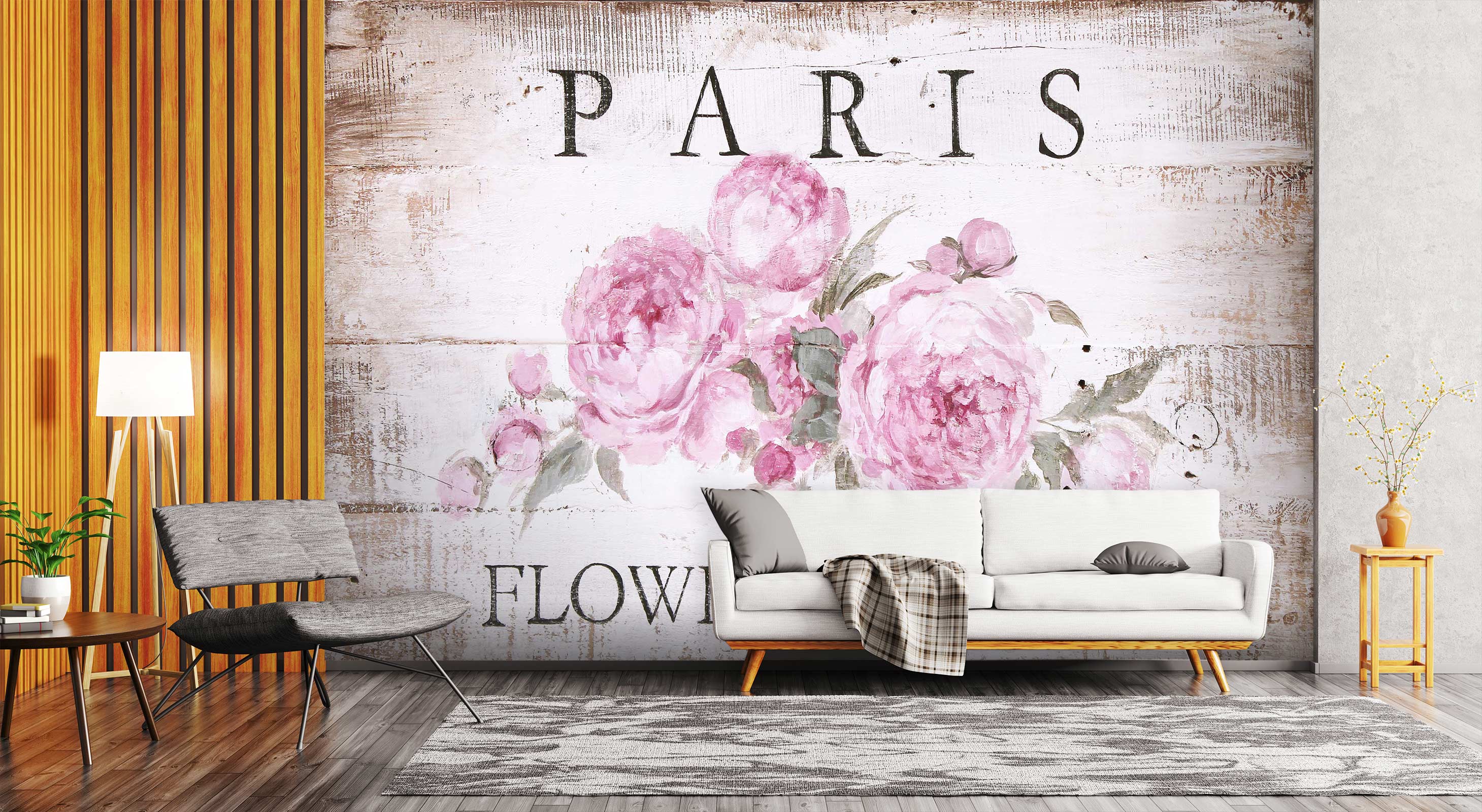 3D Paris Flower 3179 Debi Coules Wall Mural Wall Murals