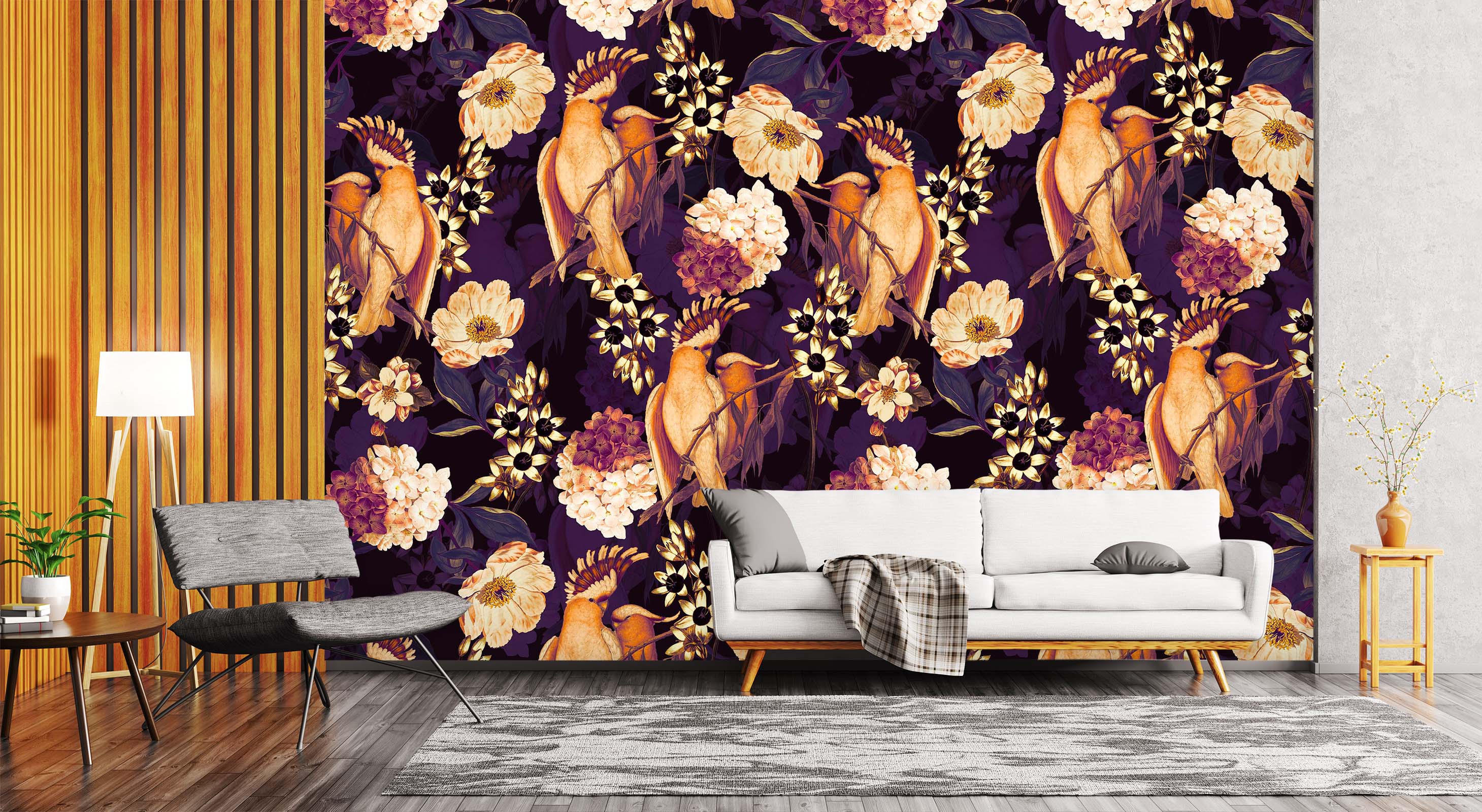 3D Painted Flowers 111 Uta Naumann Wall Mural Wall Murals