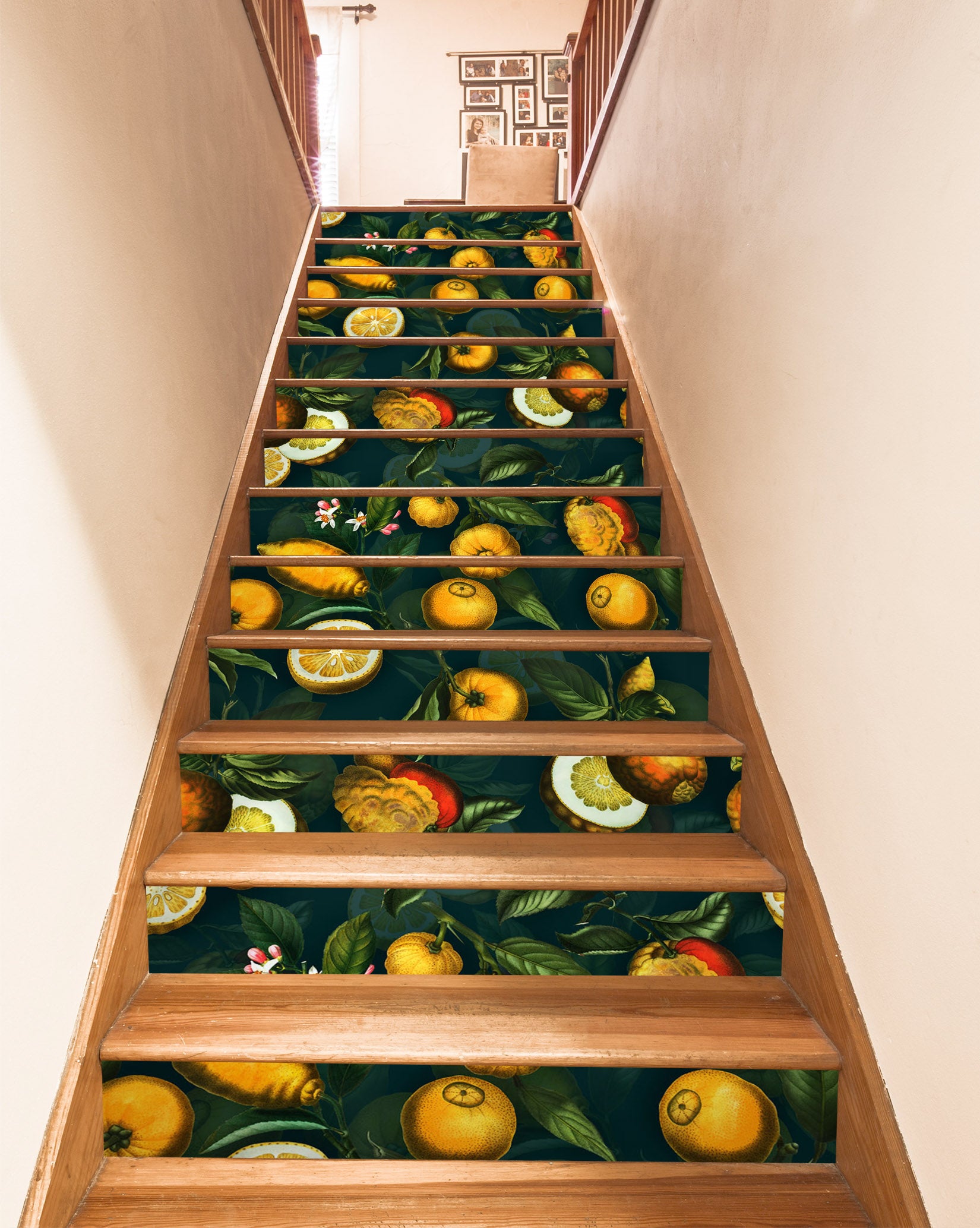 3D Fruit Leaves Pattern 10422 Uta Naumann Stair Risers