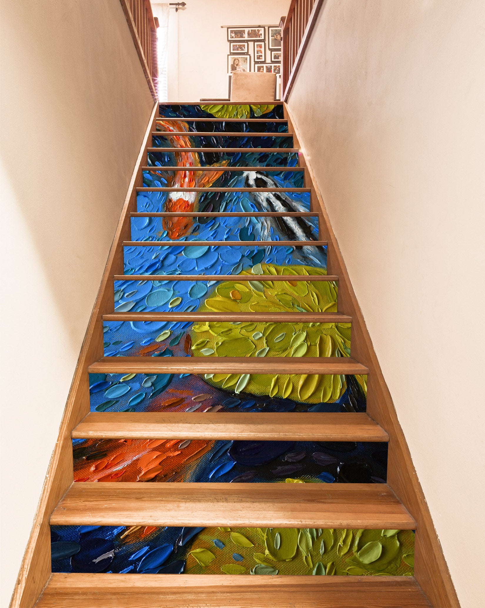 3D Goldfish Oil Painting 96144 Dena Tollefson Stair Risers