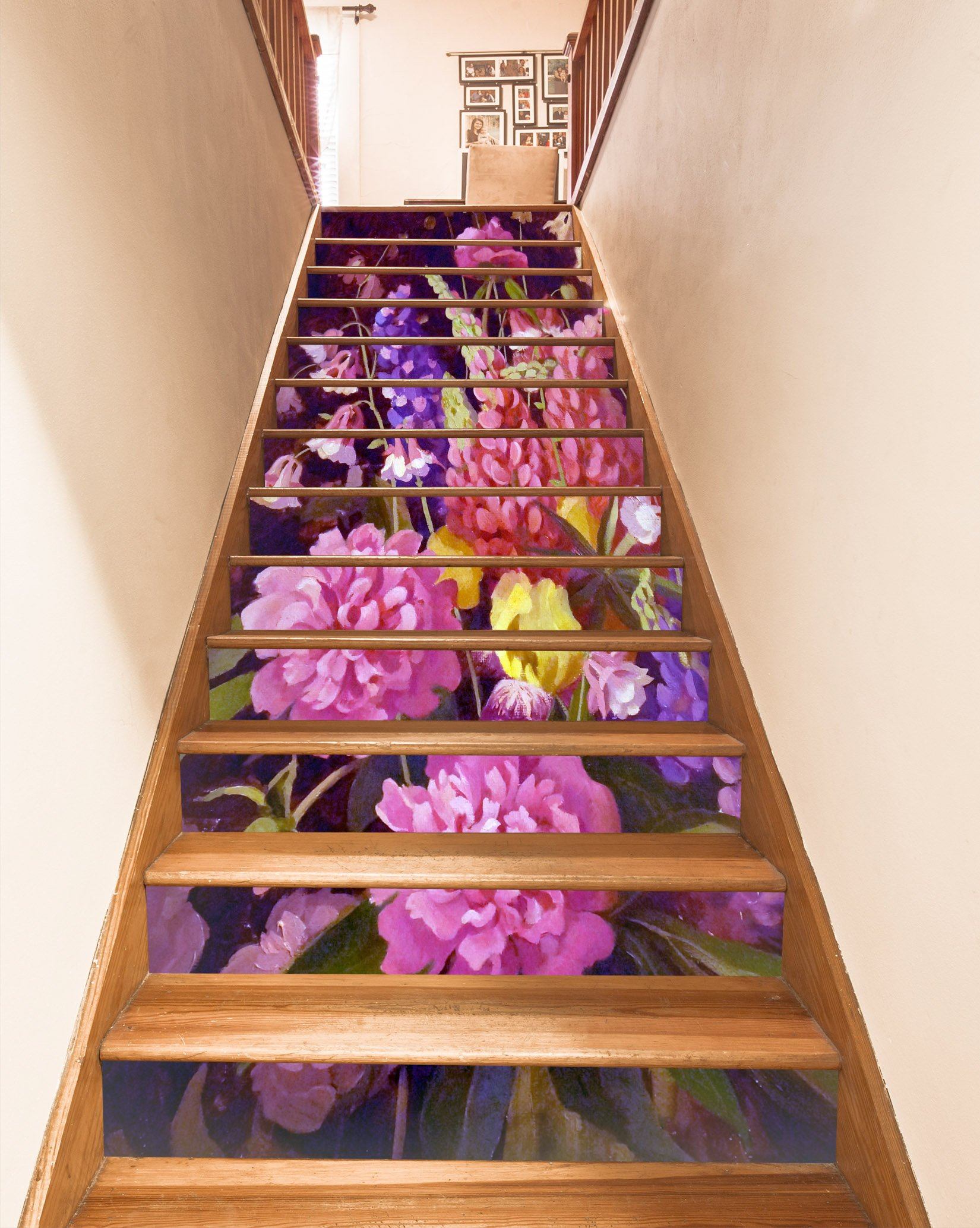 3D Flowers 7069 Stair Risers Wallpaper AJ Wallpaper 