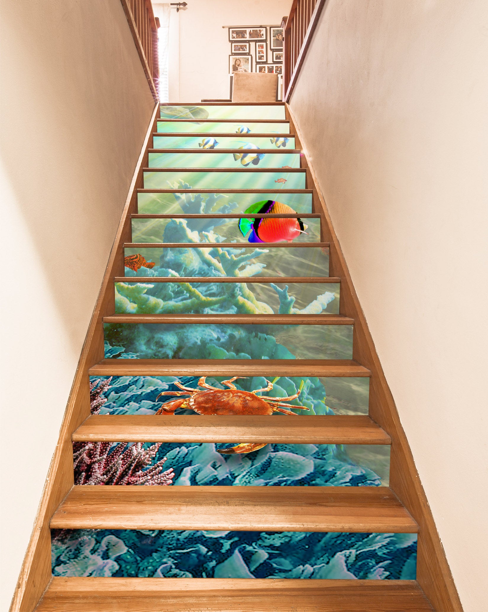 3D Crab Fish Under Sea 96193 Adrian Chesterman Stair Risers