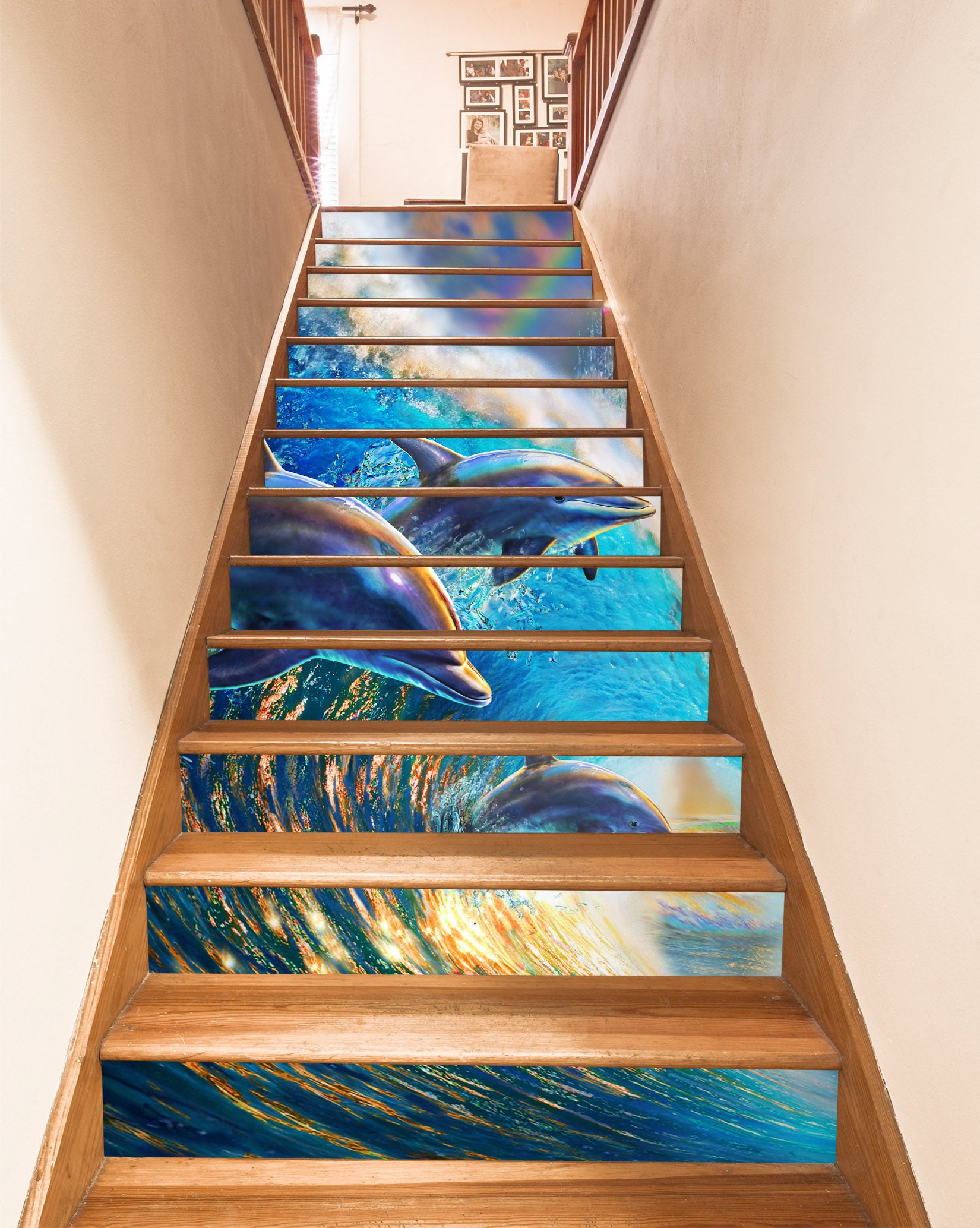 3D Surf Dolphin 96203 Adrian Chesterman Stair Risers