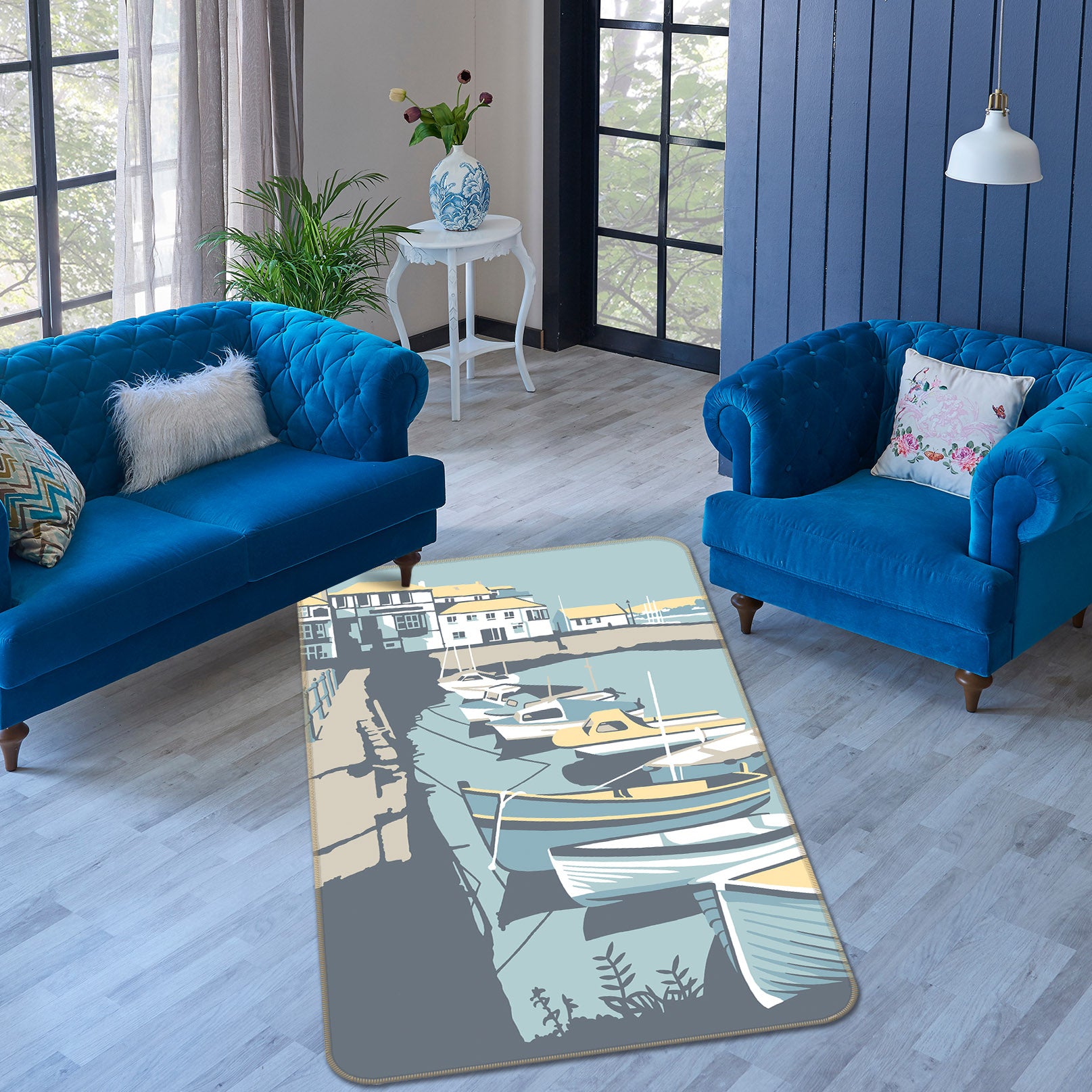 3D Falmouth 84288 Steve Read Rug Non Slip Rug Mat