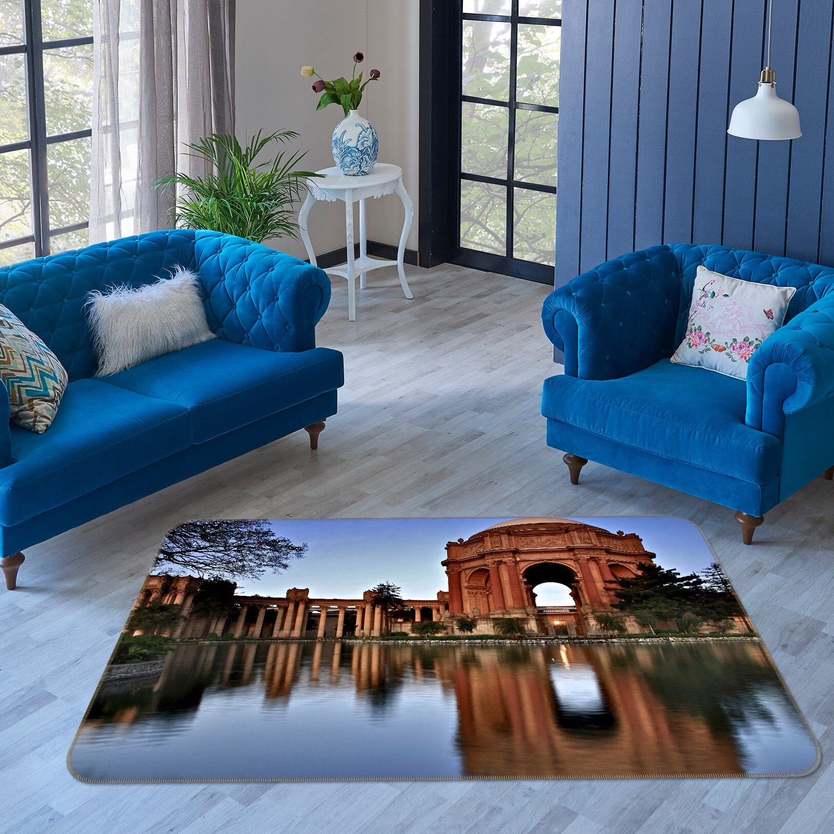 3D Landscape Castle 1125 Kathy Barefield Rug Non Slip Rug Mat Mat AJ Creativity Home 