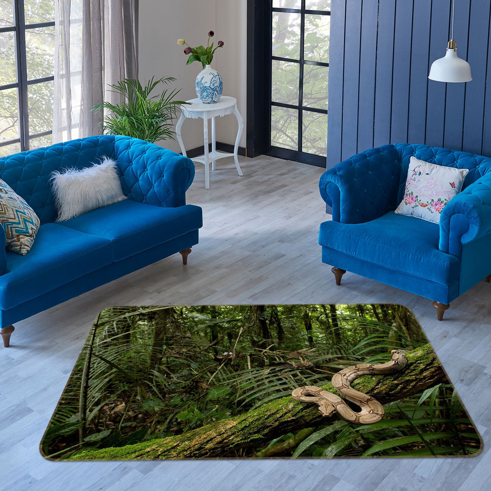 3D Jungle Python 68224 Animal Non Slip Rug Mat