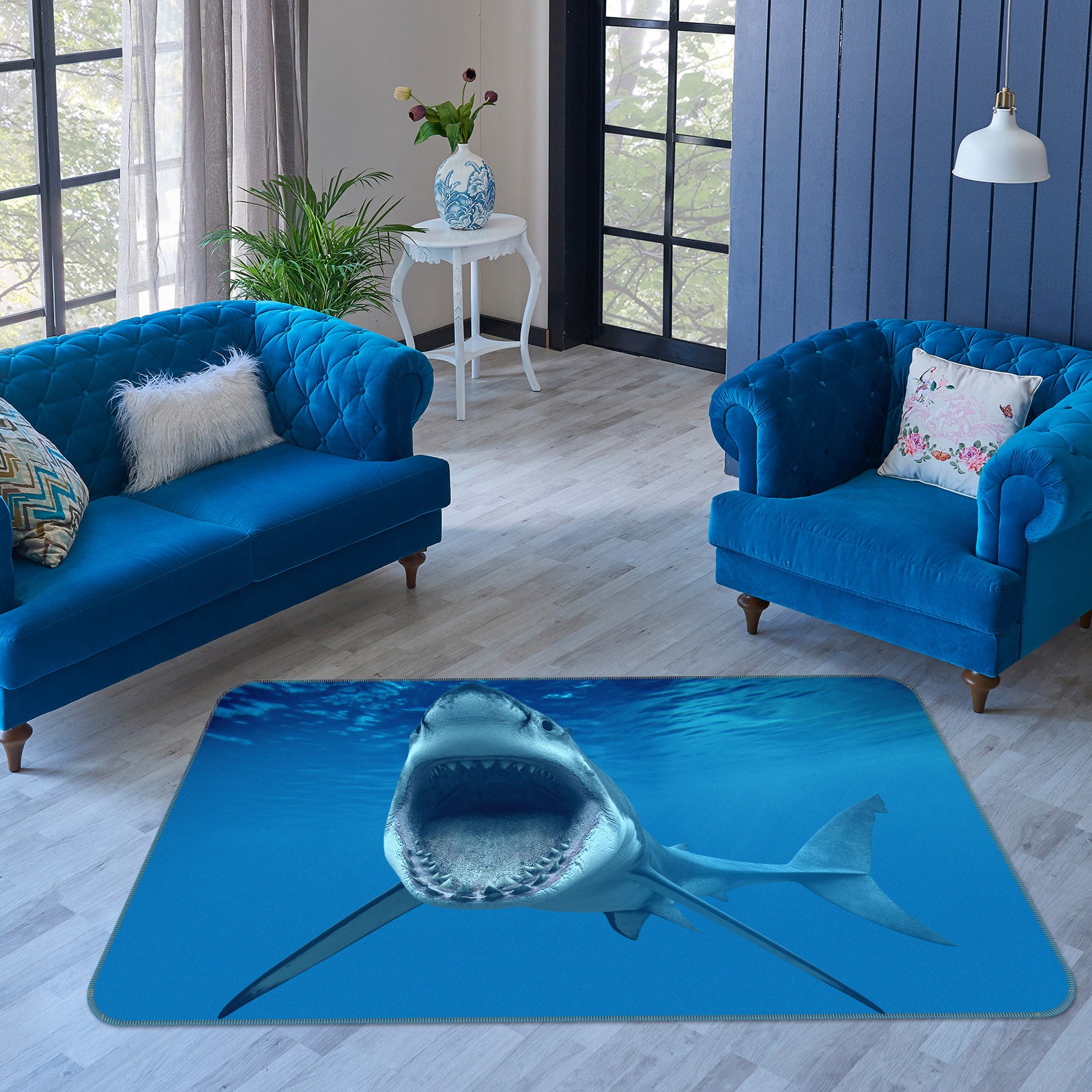 3D Sea Shark 68167 Animal Non Slip Rug Mat