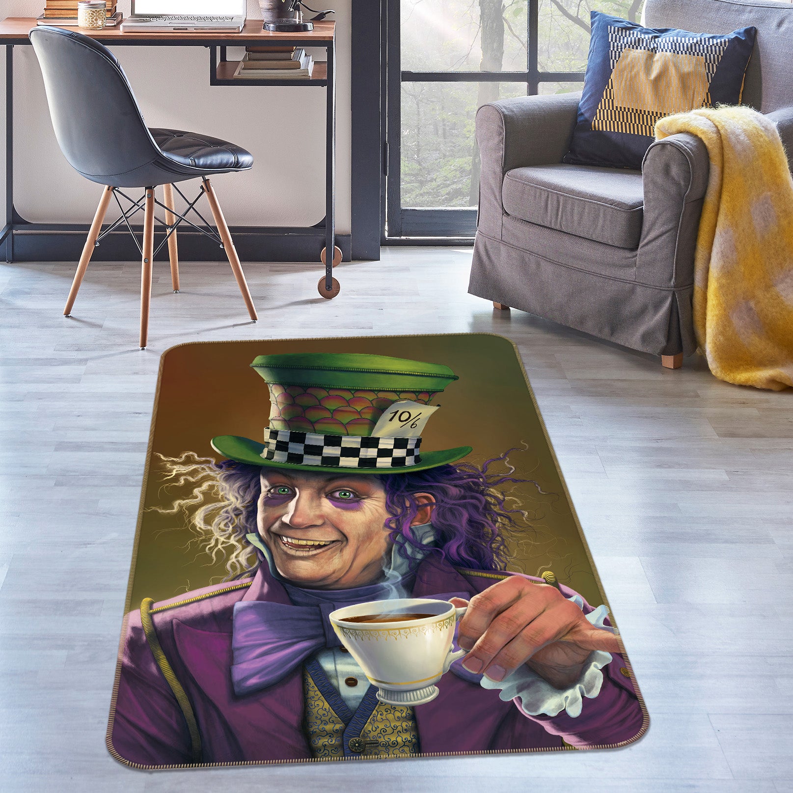 3D Mad Hat 84237 Vincent Hie Rug Non Slip Rug Mat