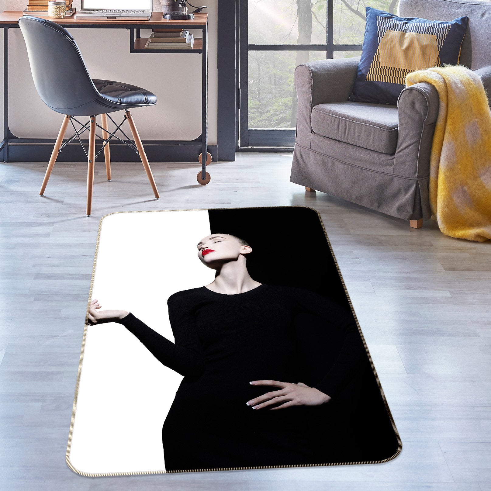 3D Woman 77259 Non Slip Rug Mat